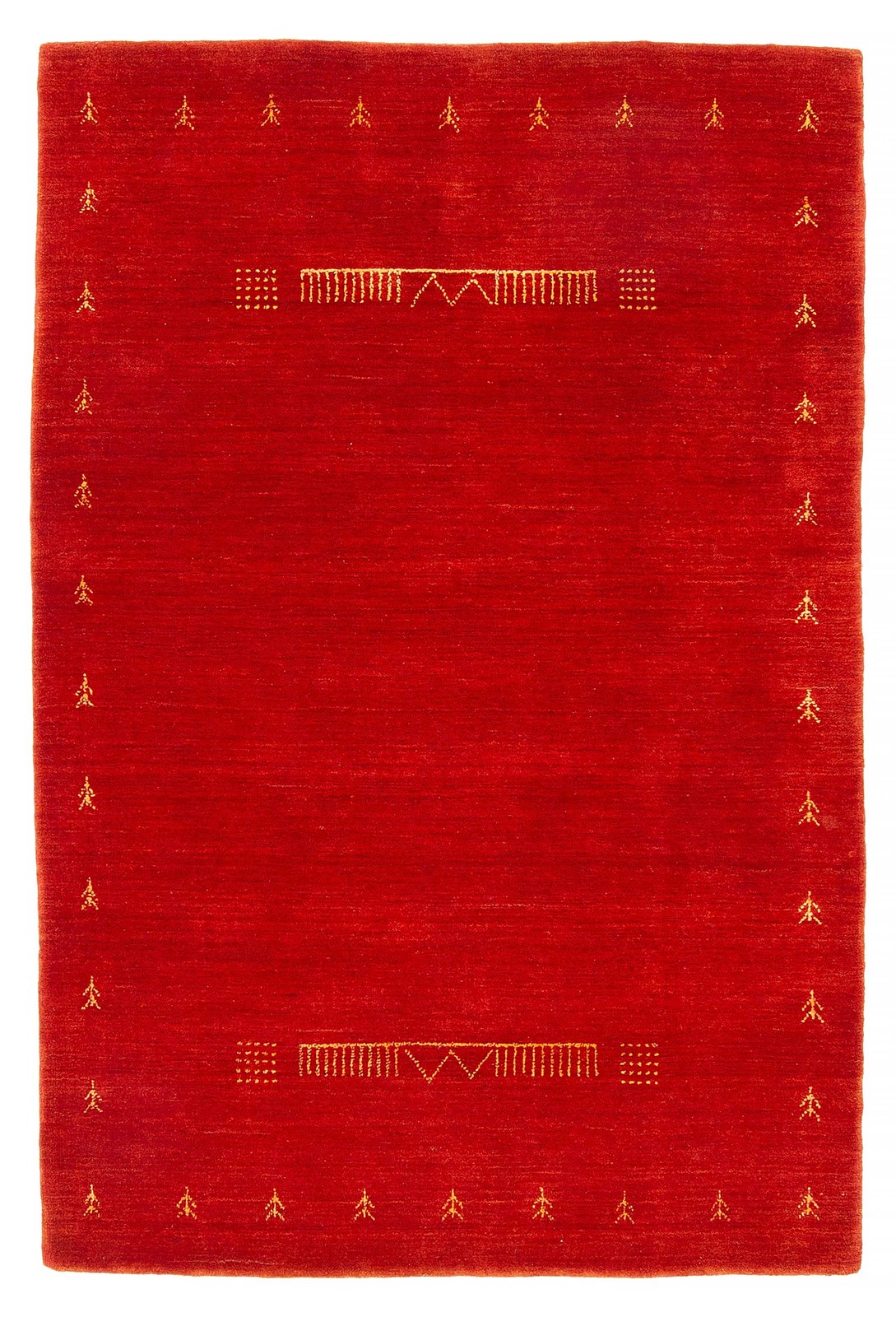 Traditional Dark Red Hand loomed Area Rug 3’11” x 5’9″ Oriental Carpet