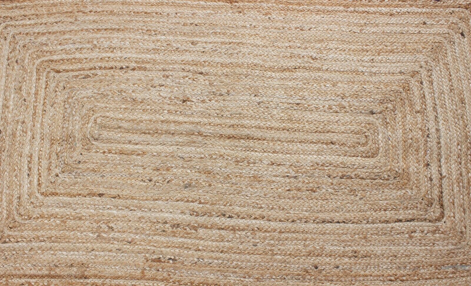 Modern Scallop Rug 100% Natural Jute rustic look carpet home decor area rug