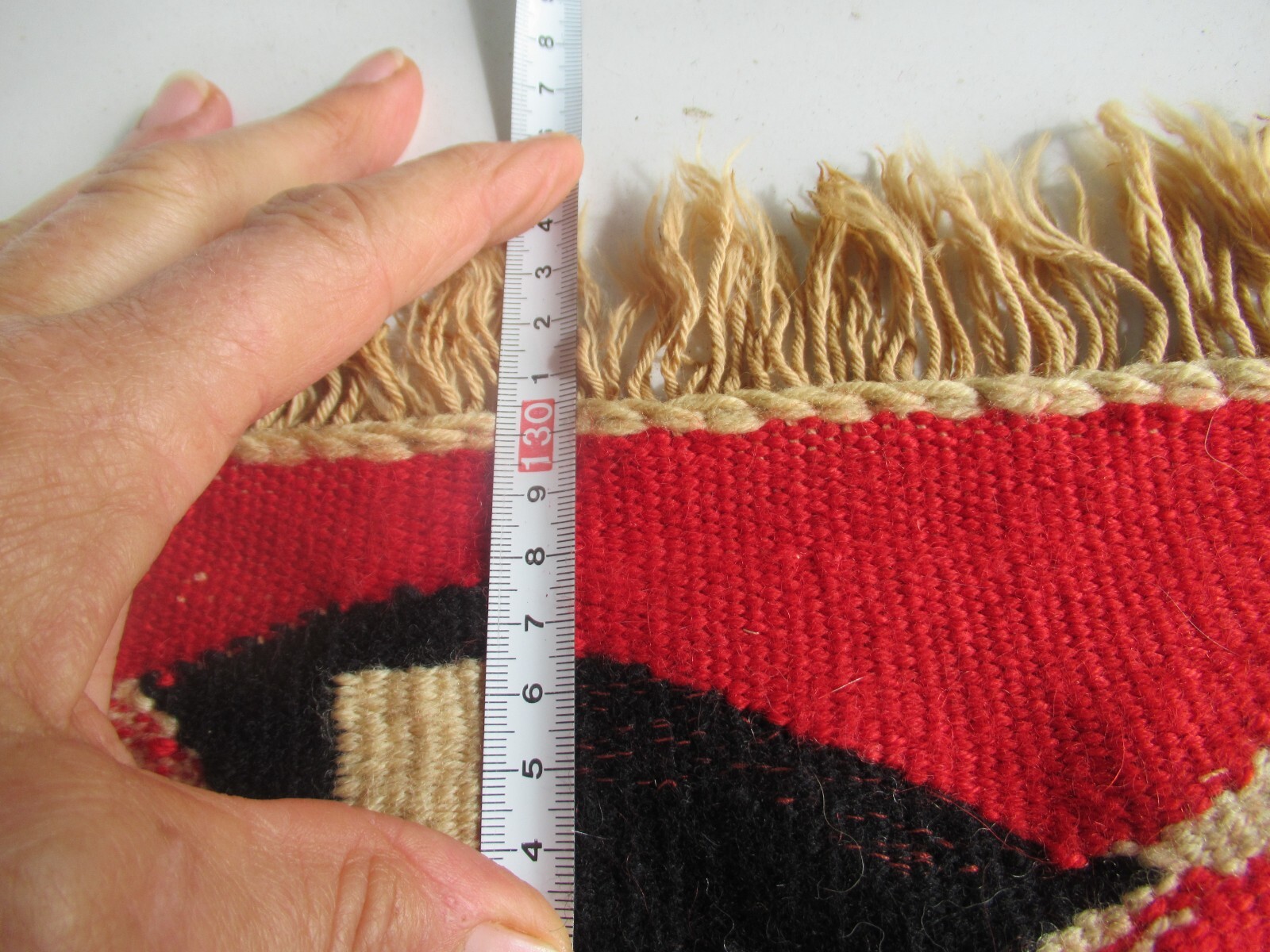wool wall hanging rug 50 x 130 cm