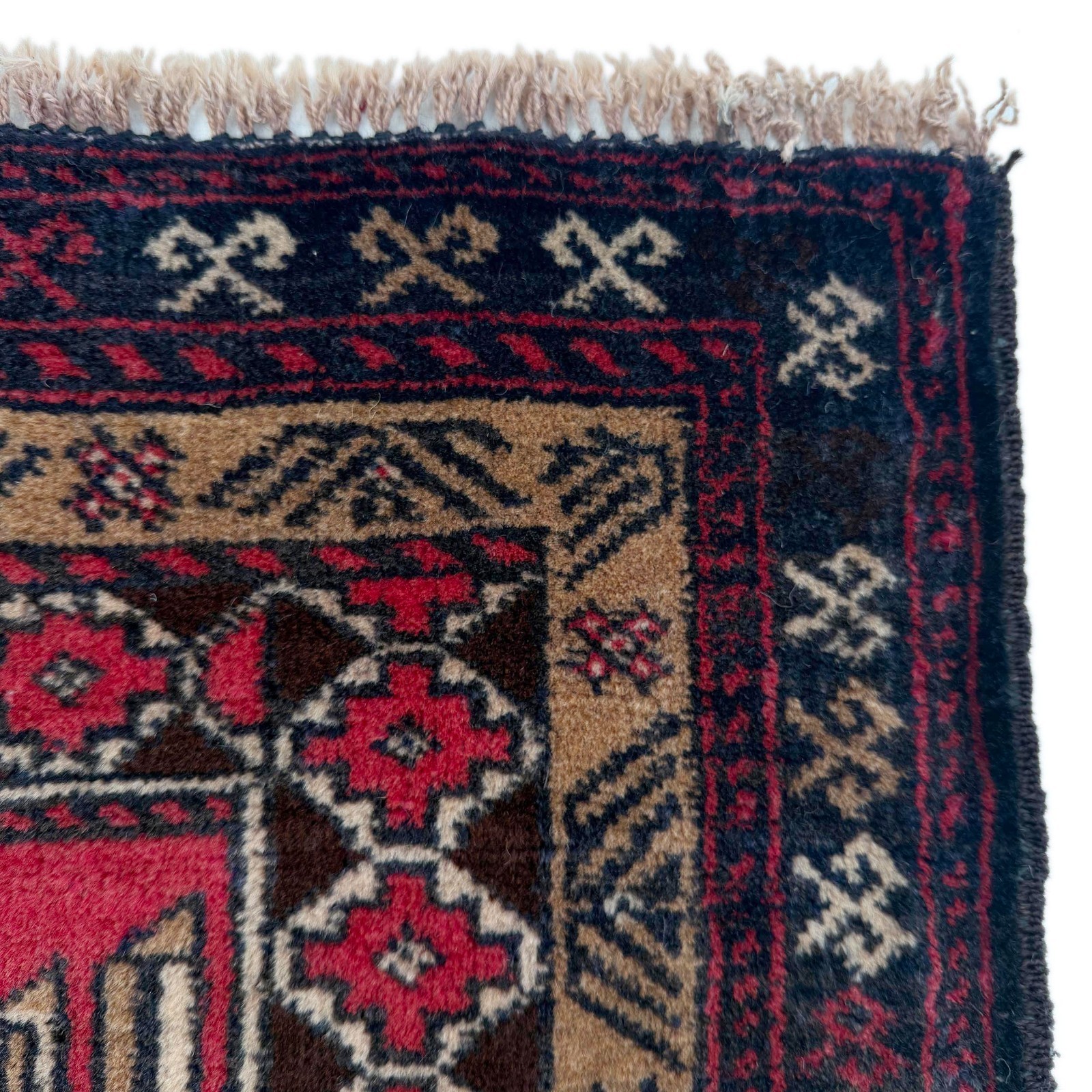 90x130cm Tribal Afghan Handmade Rug Prayer Traditional Rug 2’11 x 4’3 Ft -W36707