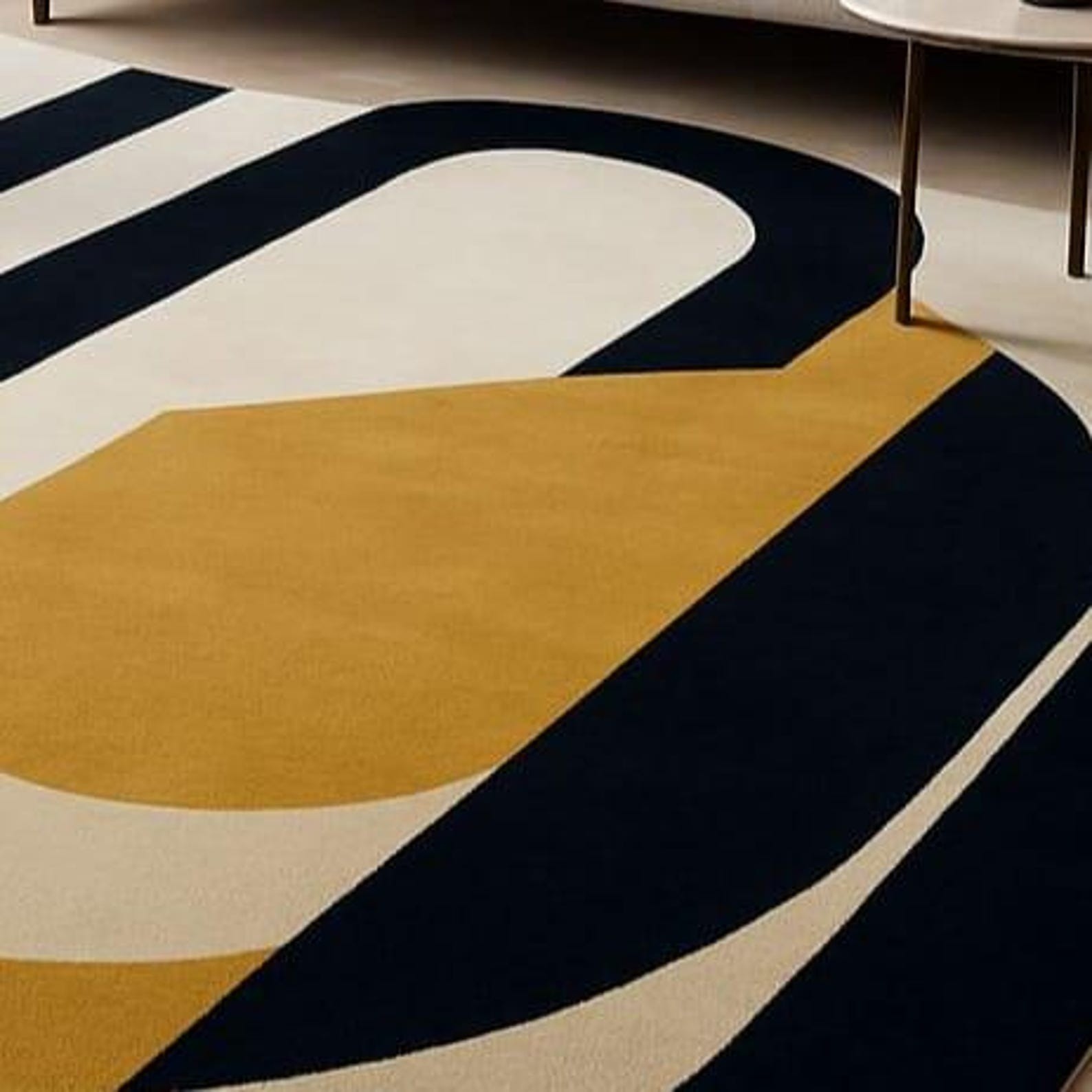Designer Rug | Irregular Rug | Wool area Rugs | Living Room Rug | Tufted A128