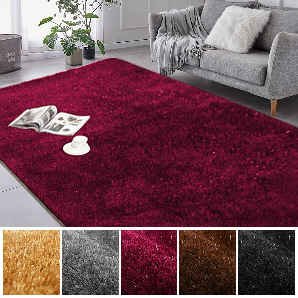 Luxury Fluffy Rug Area Rug Luxury Living Room Carpet Throw Runner Mat Small size