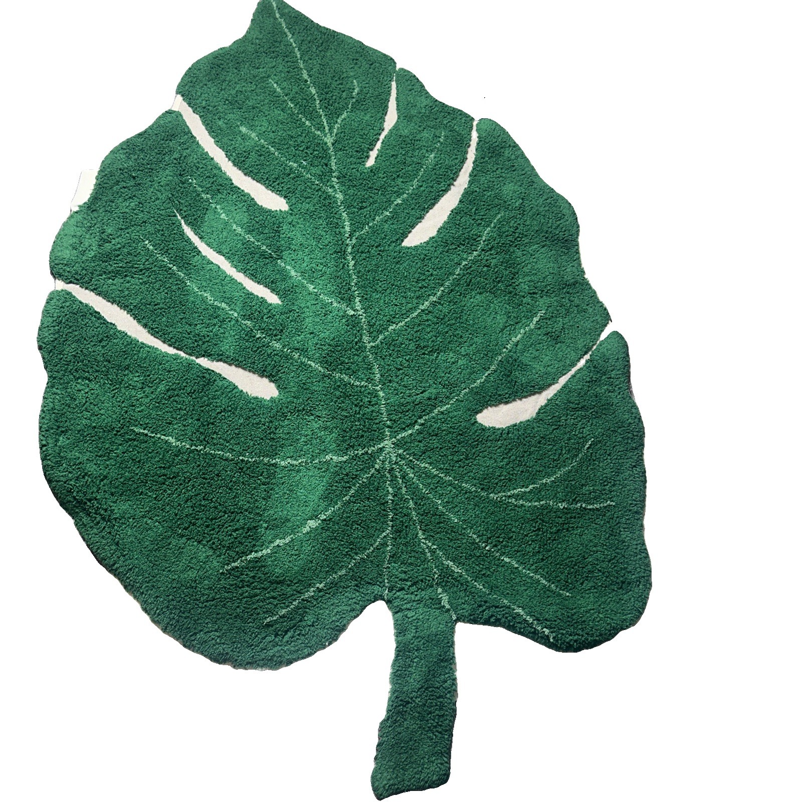 Lonena Canal Monstera Leaf Area Rug 4 x 6 ft NWT