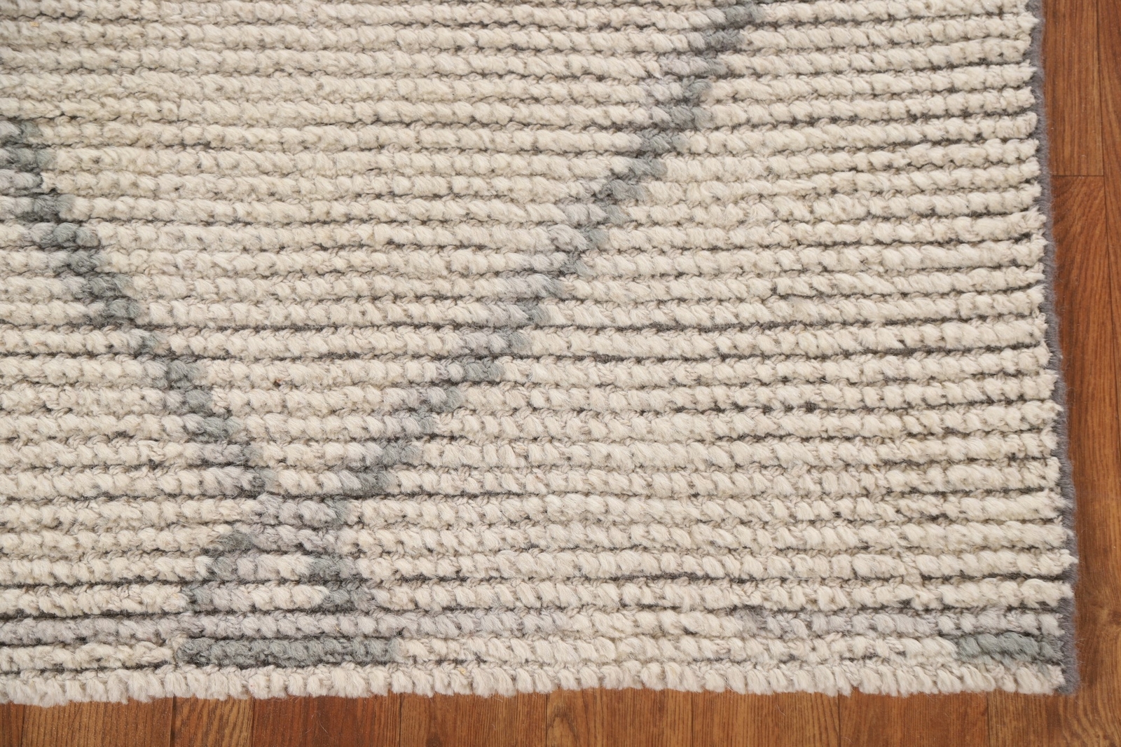 Contemporary Artistic Design Light Beige/Gray 3×6 ft Moroccan Foyer Rug Modern