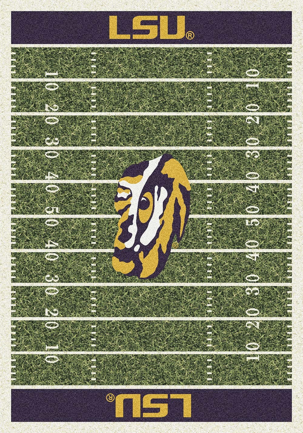 8×11 Milliken LSU Tigers 1152 NCAA Home Field Area Rug – Approx 7’8″x10’9″