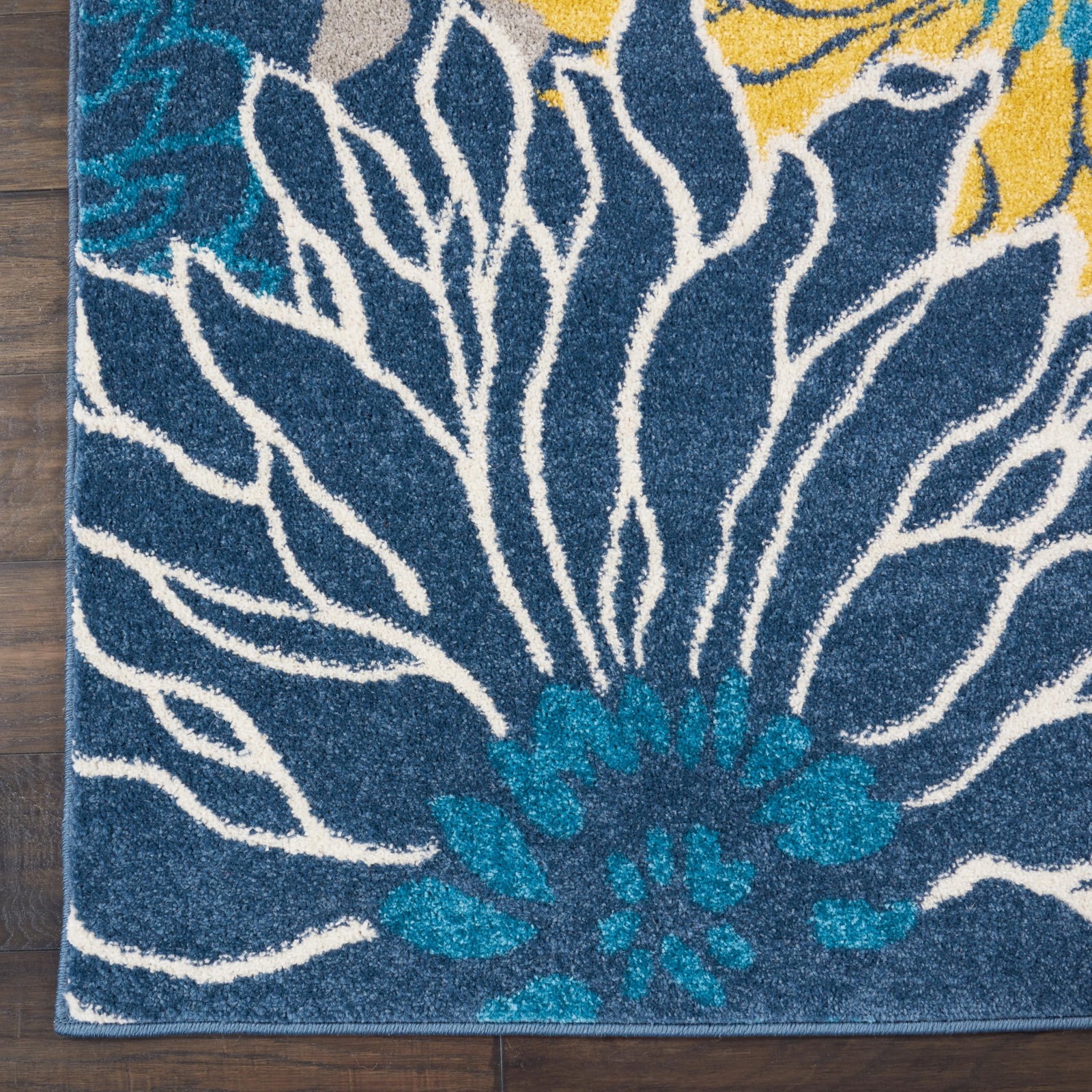 8X10 Blue Area Rug Passion Collection Machine Made Durable Easy Care Polyprop…
