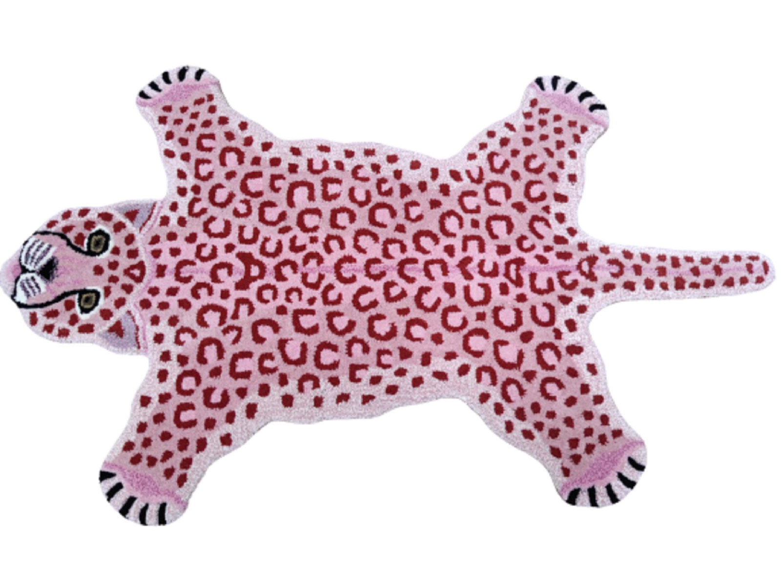 Leopard Rugs 2×3 Feet Handmade 100% Woolen Hand Tufted For Home Decoration