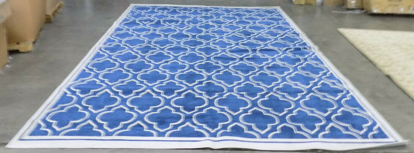 NAVY / IVORY 10′ X 14′ Stained Rug Reduced Price 1172568621 AMT412P-10