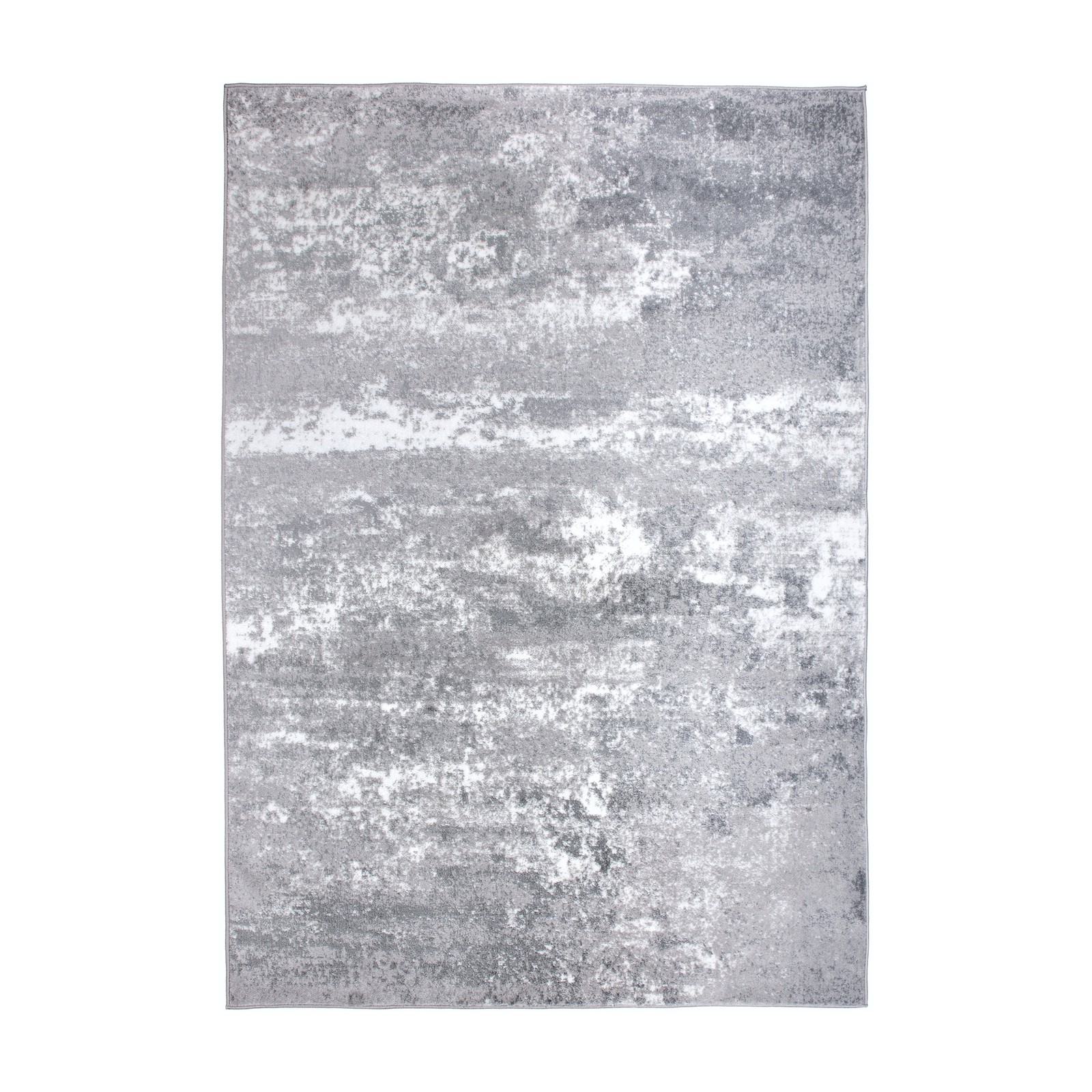 Rugshop Gray Rug Distressed Abstract Watercolor Rugs for Living Room Bedroom Rug