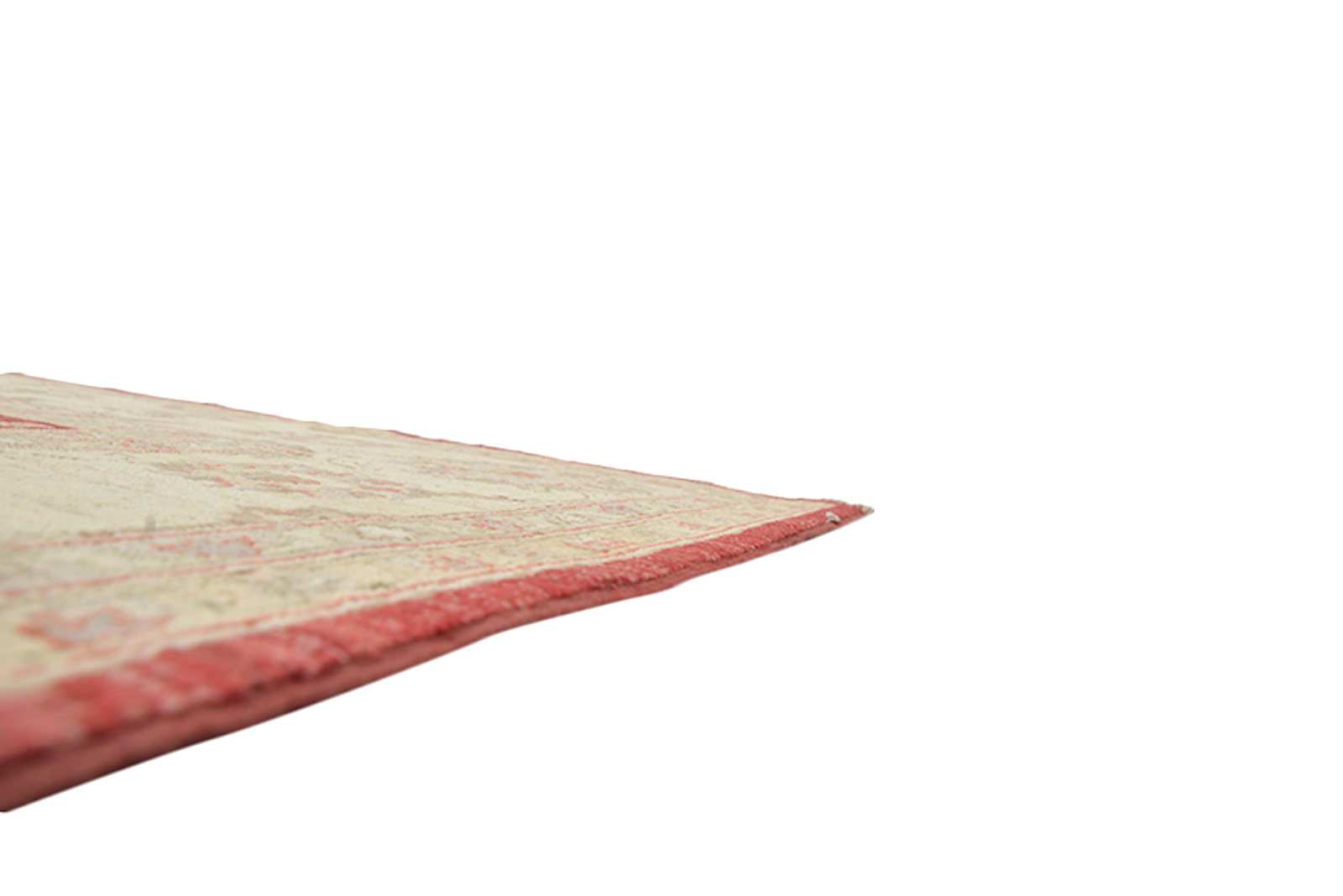 Oriental Medallion Floral Turkish 6′ 3″ x 9′ 1″ Red Hand Knotted Area Rug