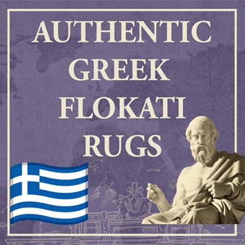 PREMIUM 6X9 GREEK FLOKATI RUG | LONG 3″ PILE | GREAT QUALITY | WOOL AREA RUG
