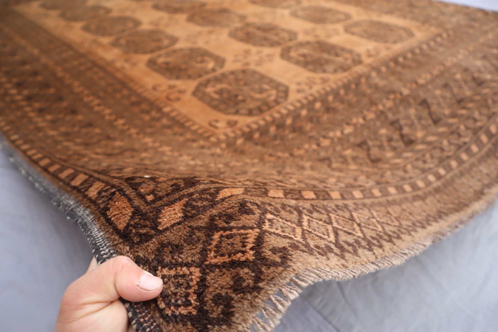 6’7×8’8 ft Antique Afghan Tekke Rug, Handmade Wool Rug, Oriental Rug Bedroom Rug