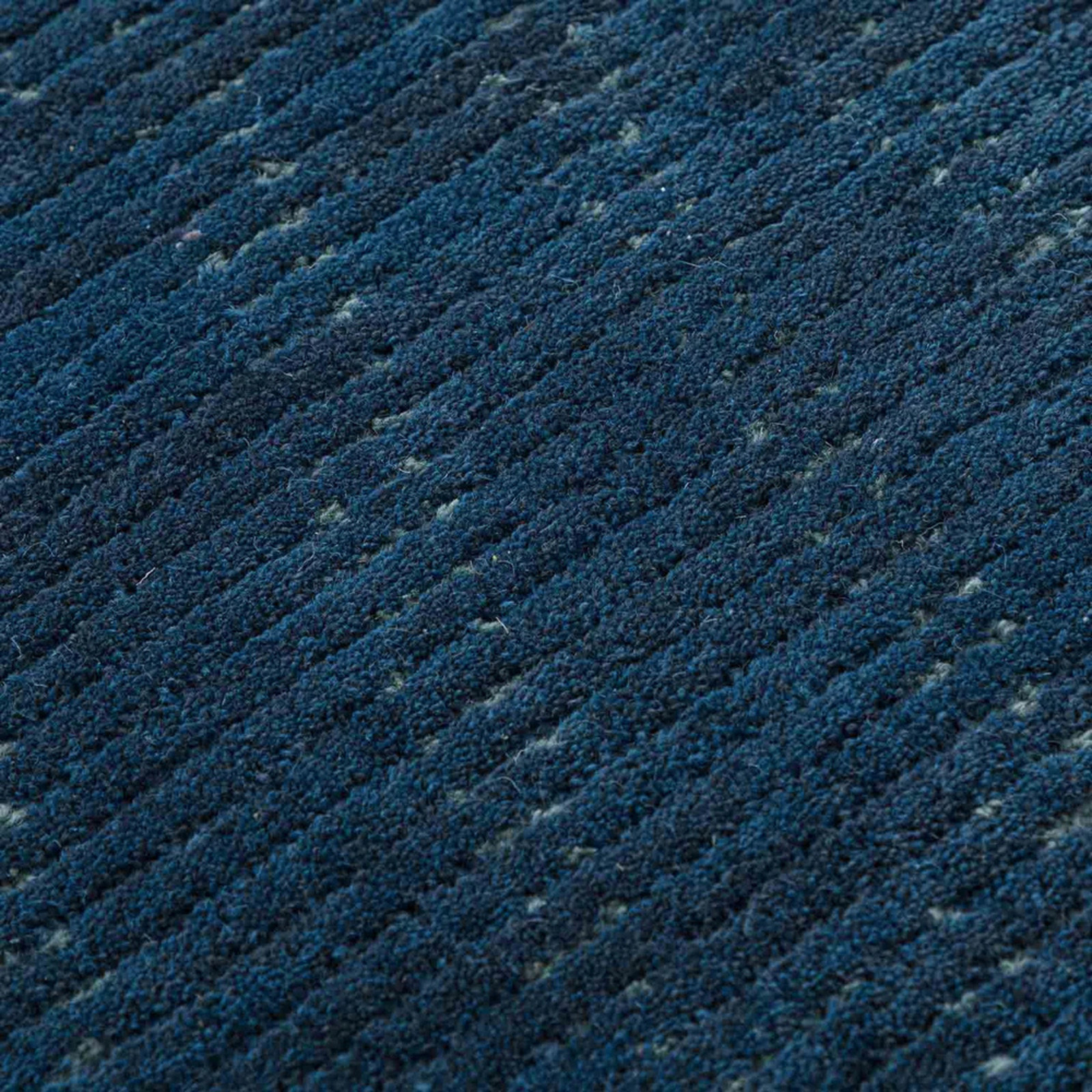 Handmade Tufted Wool Area Rug Blue Geometric Pattern Modern Living Room Carpet