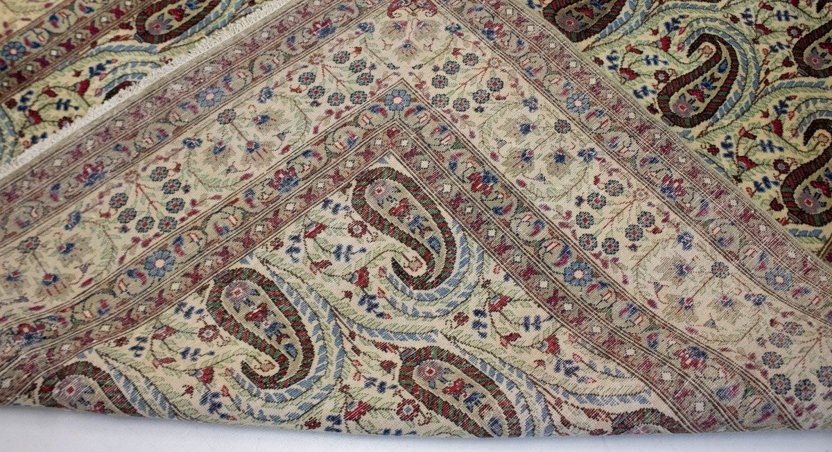 Handmade Semi-Antique Oriental Rug Carpet Allover Floral Paisley Pattern 7X11 ft