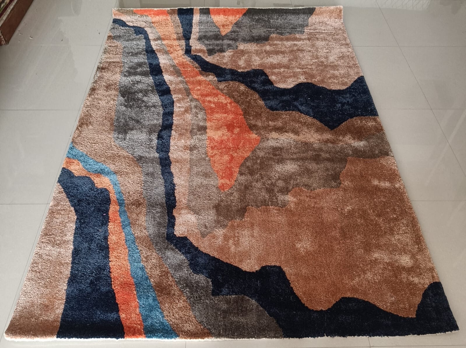Hand-Tufted 5×7 ft Carpet – Ready to Dispatch | viscose