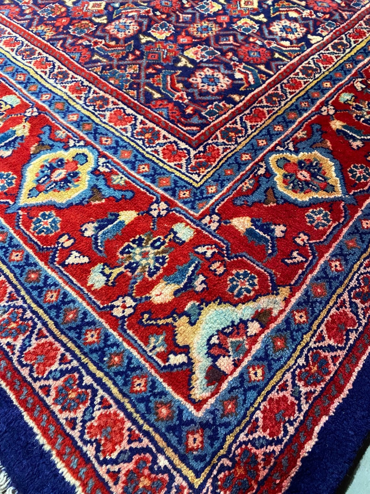 9.6 x 13.0 Perrsian Herrati Mahii Tabriiz Mahaal Wool Rug #F-6930