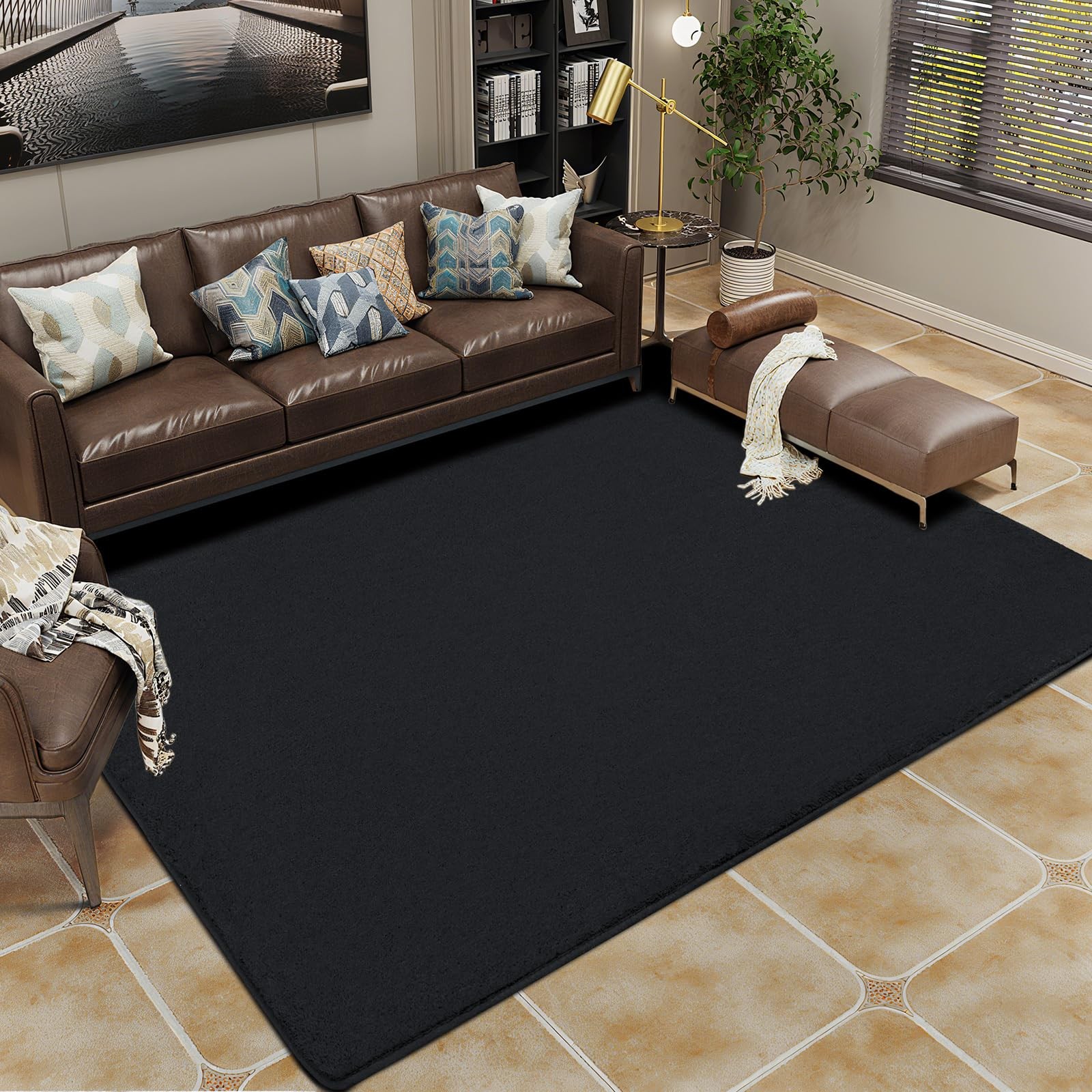HOMORE 4×6 Area Rug for Living Room Bedroom Memory Foam Rug for Kids Room