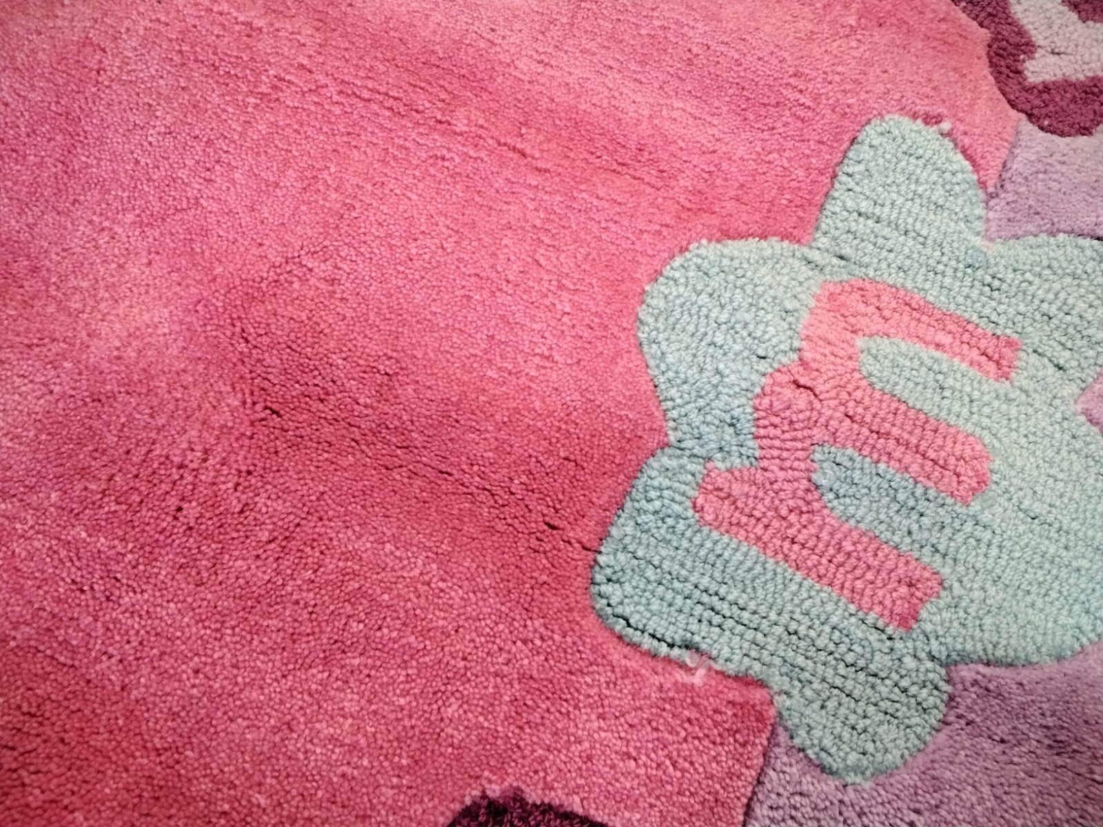 PINK / LAVANDER 5′ X 8′ Back Stain Rug, Reduced Price 1172753971 SFK413A-5