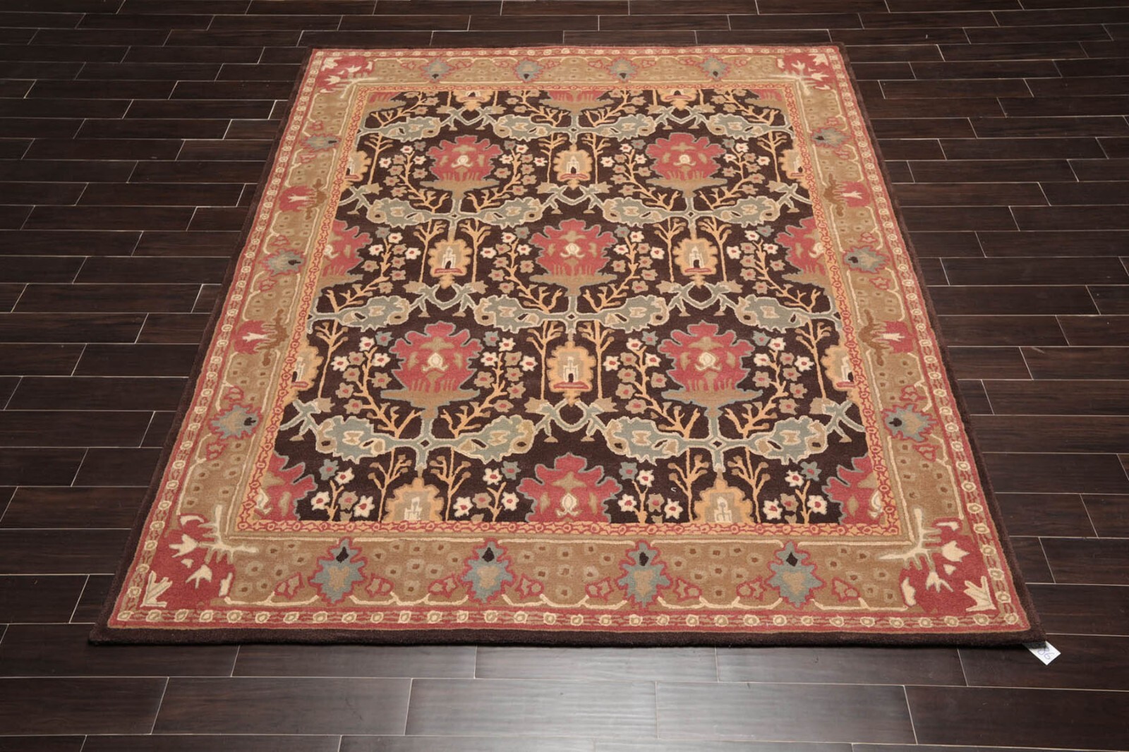 Multi Sizes Multi Color Handmade William Morris 100% Wool Arts & Craft Area Rug