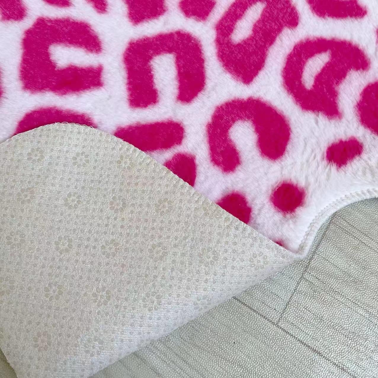 Yingda1992 Leopard Print Rug Faux Animal Printed Cowhide Skin Rug Cheetah Area