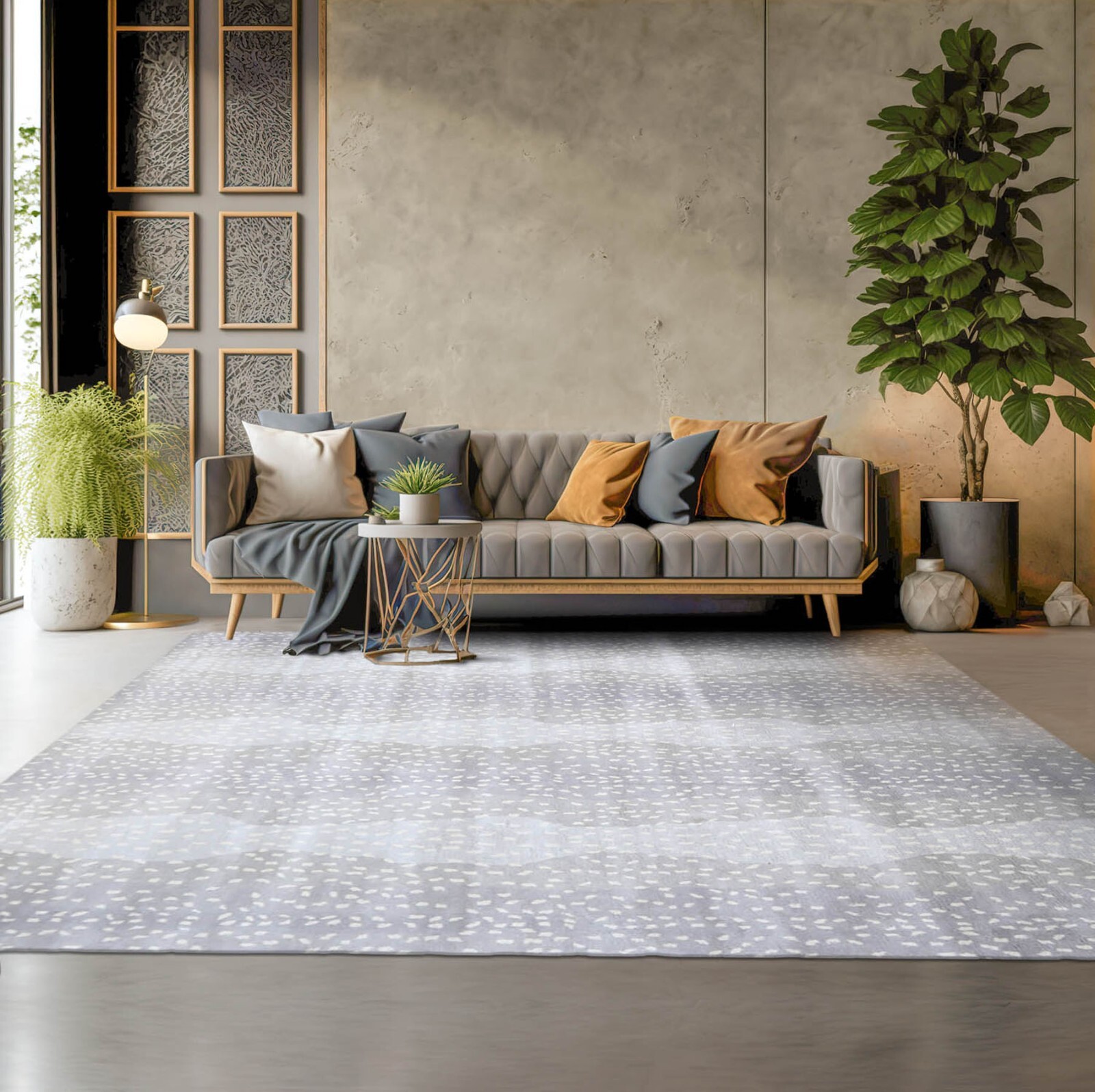 Multi Size Multi Color Handmade Wool Animal Print Antelope Oriental Area Rug
