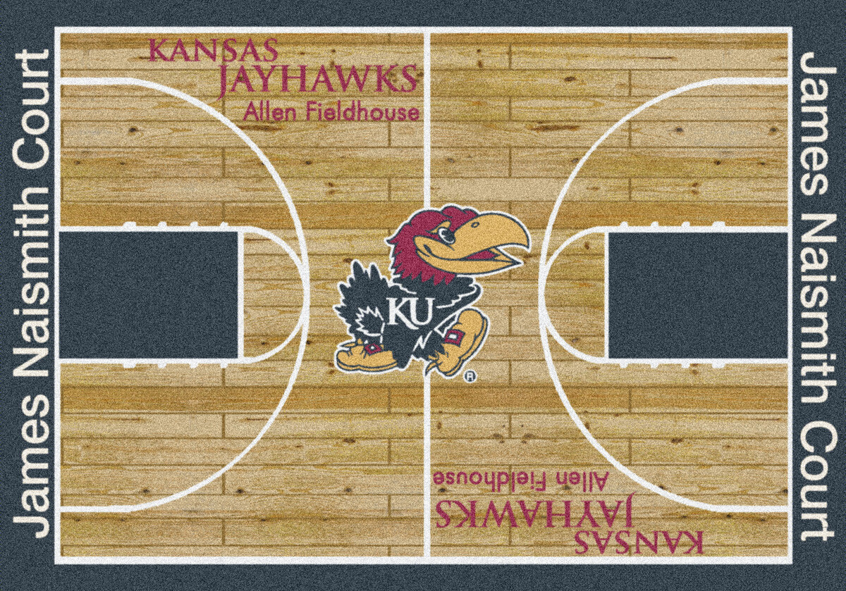 5×8 Milliken Kansas Jayhawks 1120 NCAA Home Court Area Rug – Approx 5’4″x7’8″