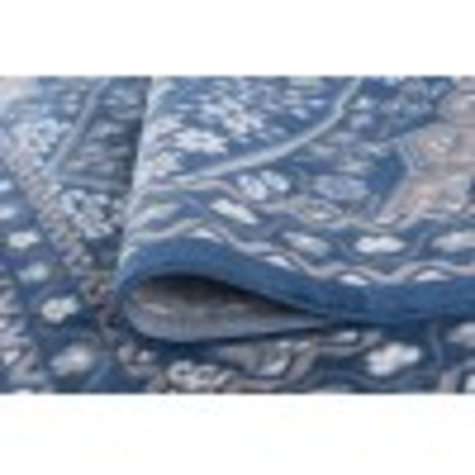 4′ x 5′ Navy & Gray Polypropylene Indoor Area Rug Traditional