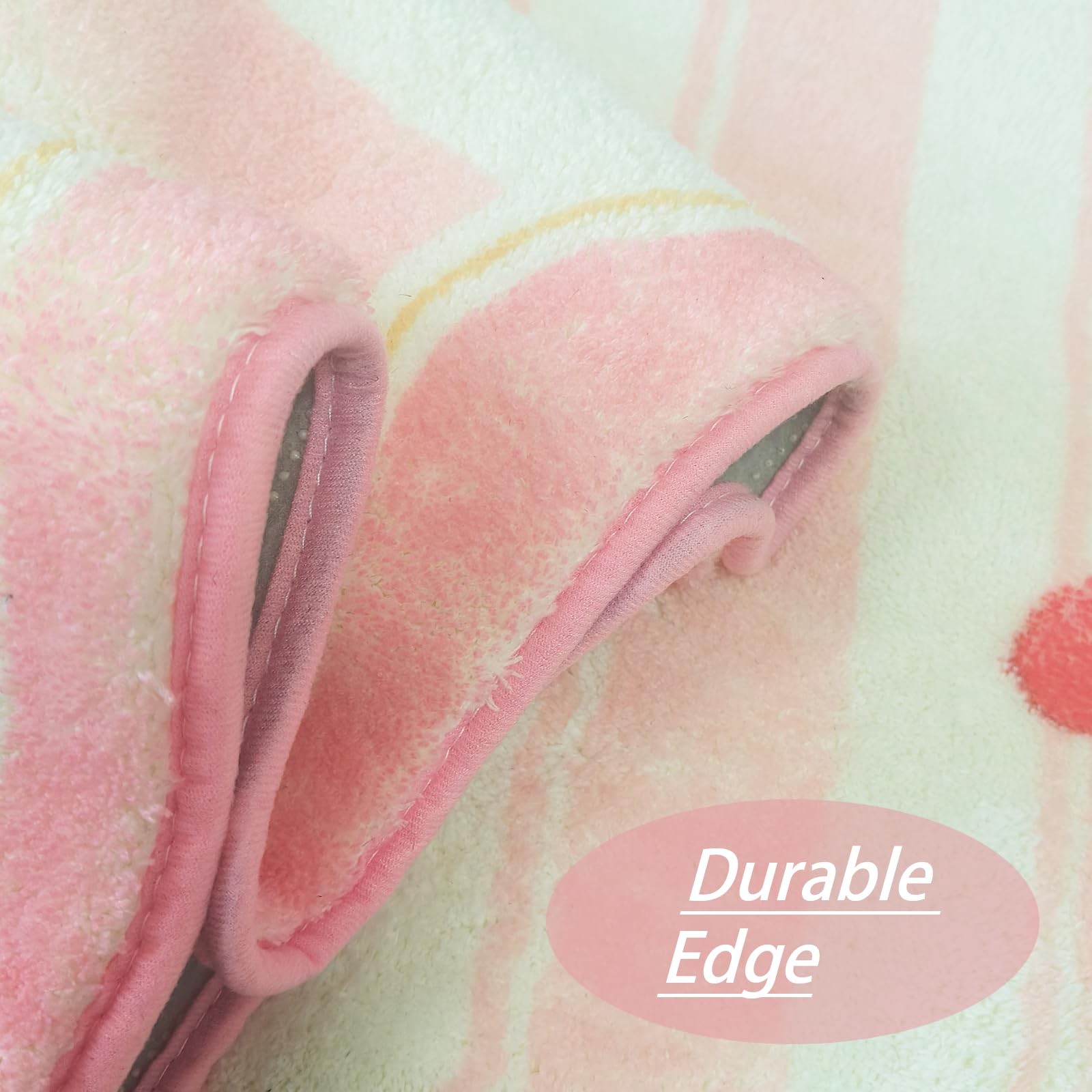 Pink Oval Runner Rug Heart Pink Rug Fluffy and Washable Throw Mat Cherry Bow …