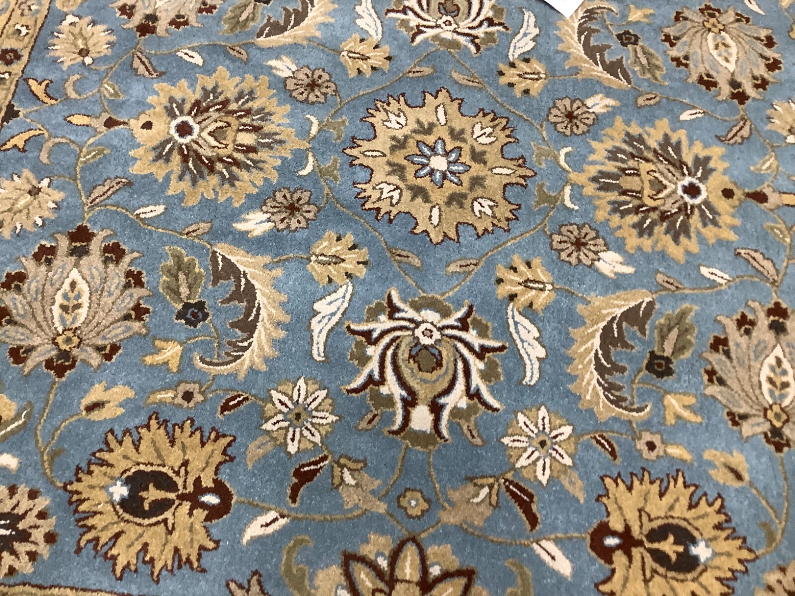 BLUE / GOLD 8′-0″ x 8′-0″ Flaw in Rug, Reduced Price 1172679985 HG958A-8SQ