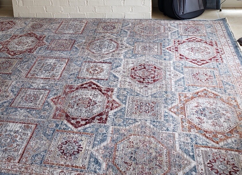 Nourison Homestead Blue Multi 7’10” X 10’6″ Area Rug, Easy -Clean