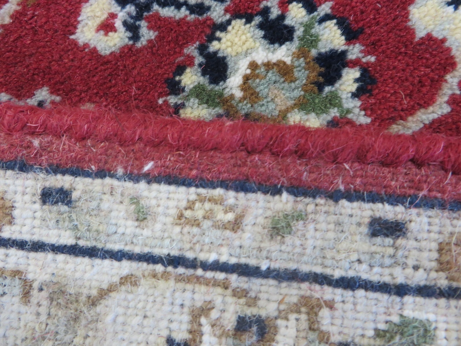 2’8 x 6’8 Runner Hand Knotted Red Nain With Silk Oriental Rug G14766