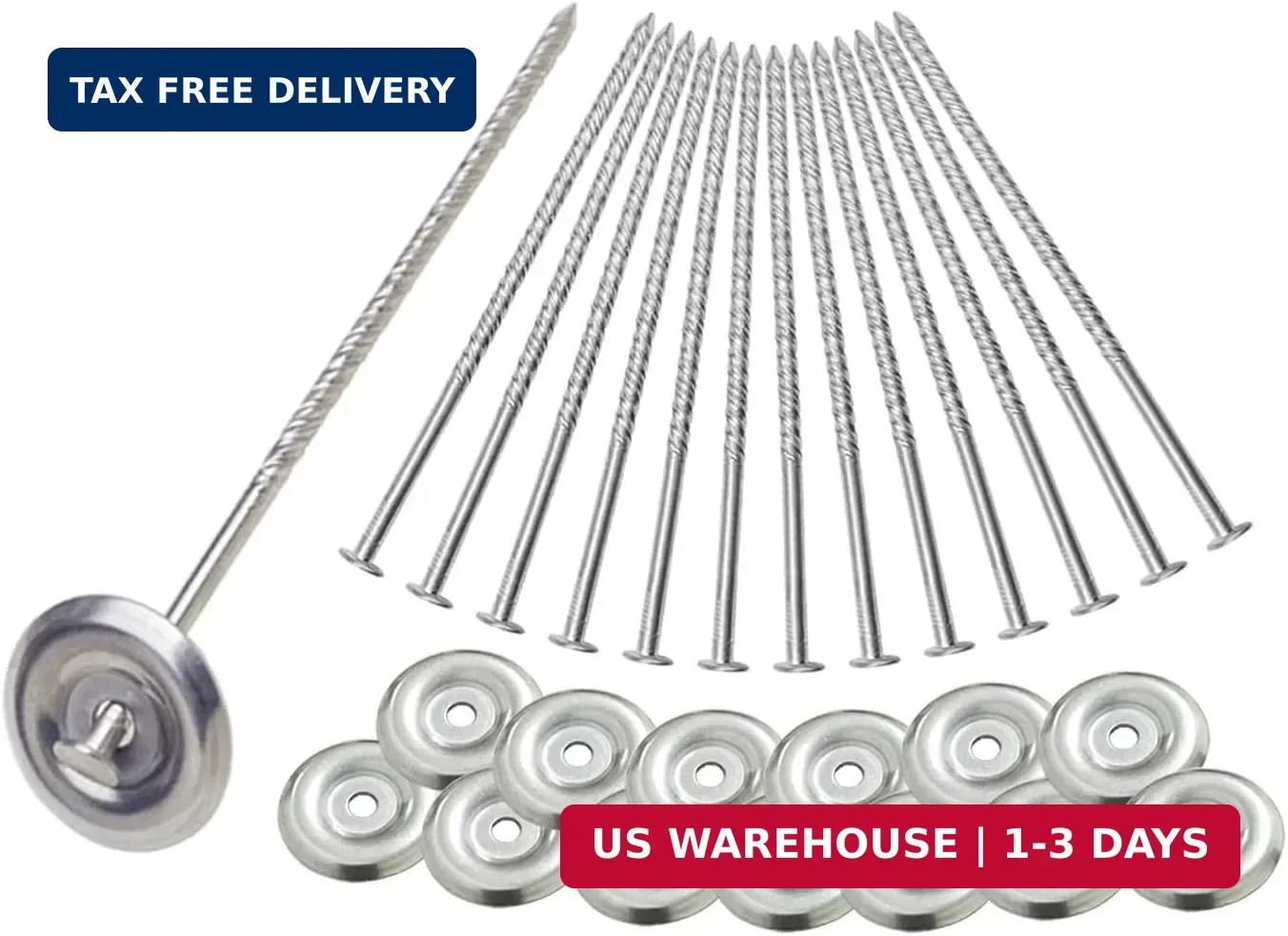 14 Count Outdoor Rv Rug Stakes, Stainless Steel Spiral Patio Mats Stakes, Used f