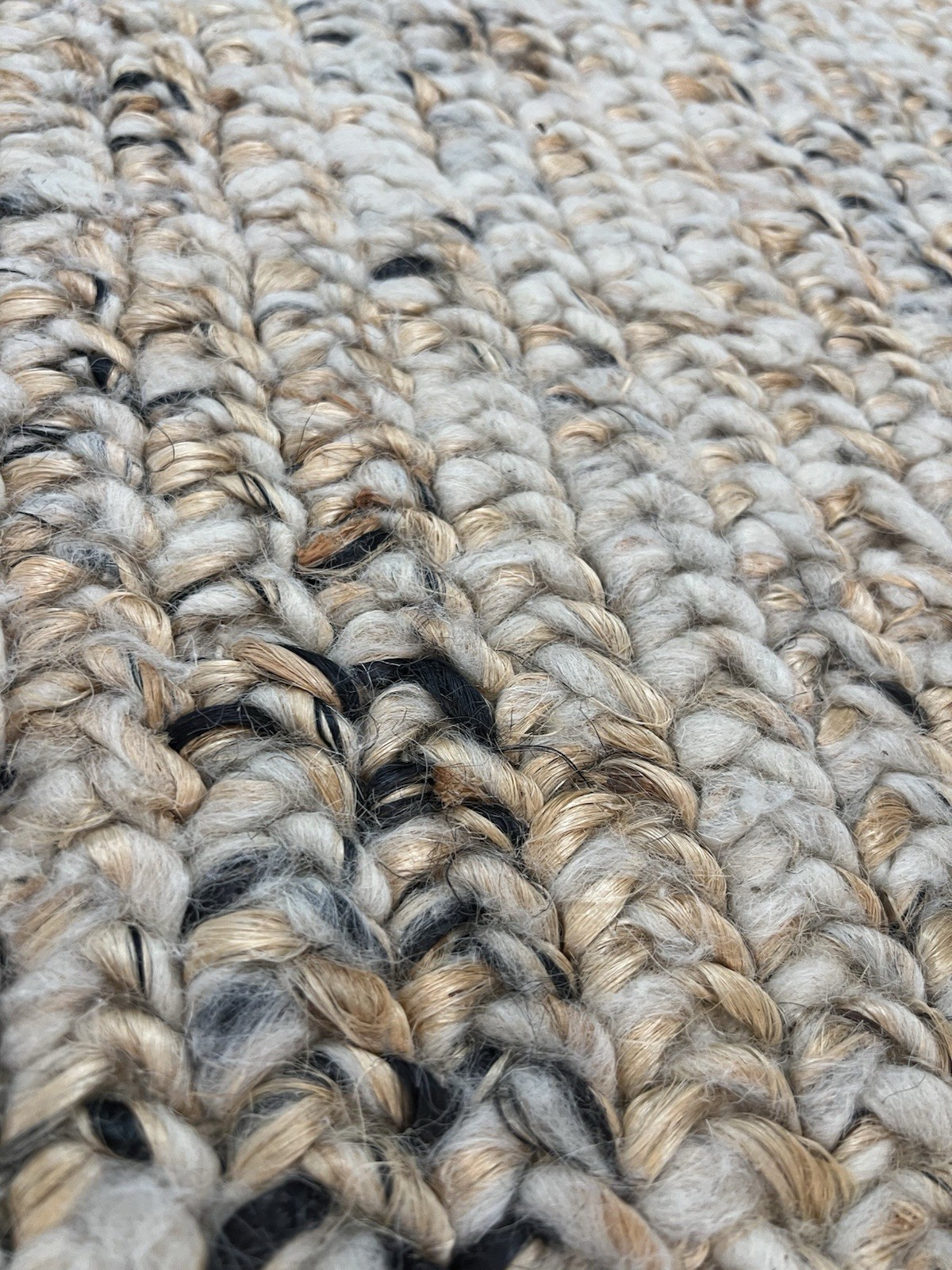 Pottery Barn Wentworth Handwoven Wool Jute Rug 5 X 8