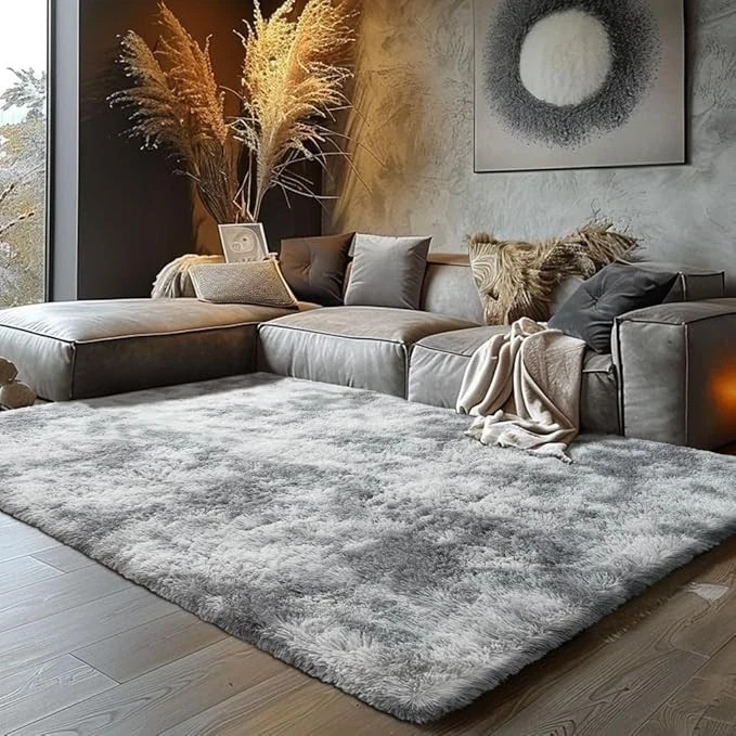 Shag Area Rugs for Bedroom Living Room,4X6 Ultra Soft Fluffy Area Rugs for Dorm,