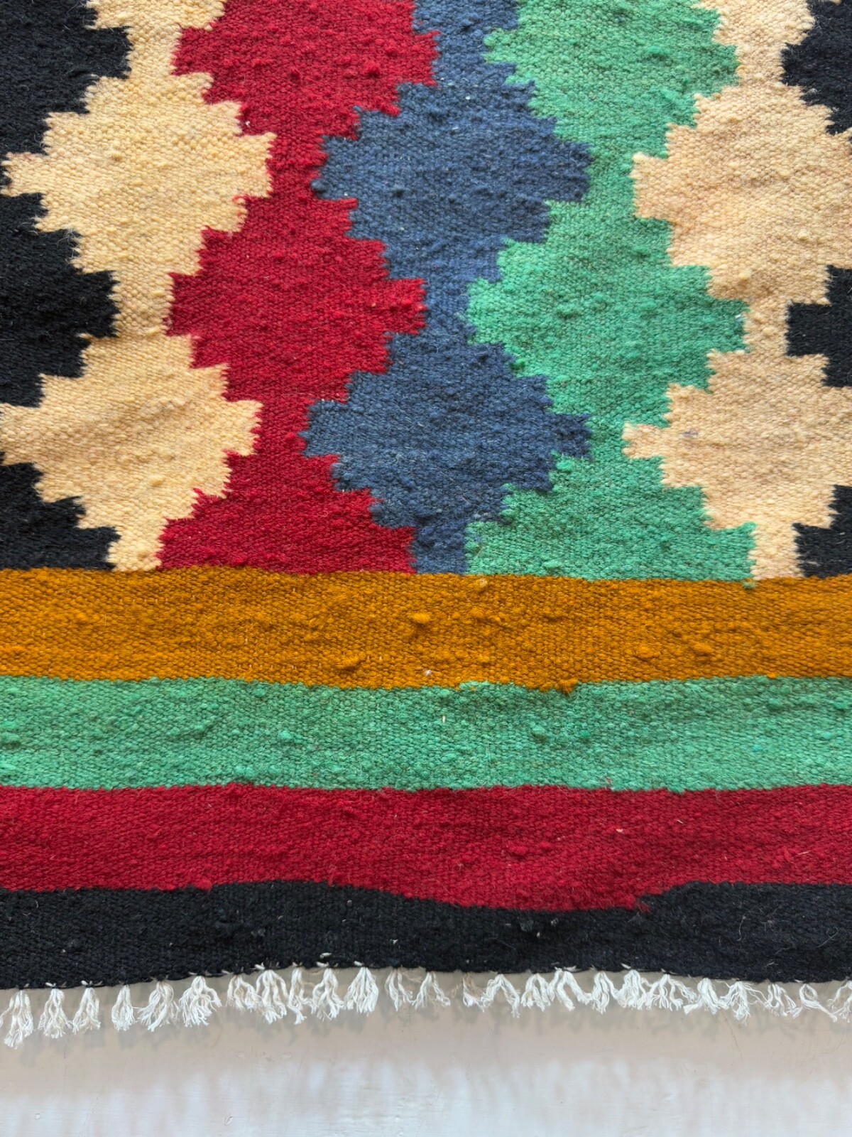 Vintage Beautiful Hand Woven Traditional Wool Weaving Kilim Rug 149×96 Cm