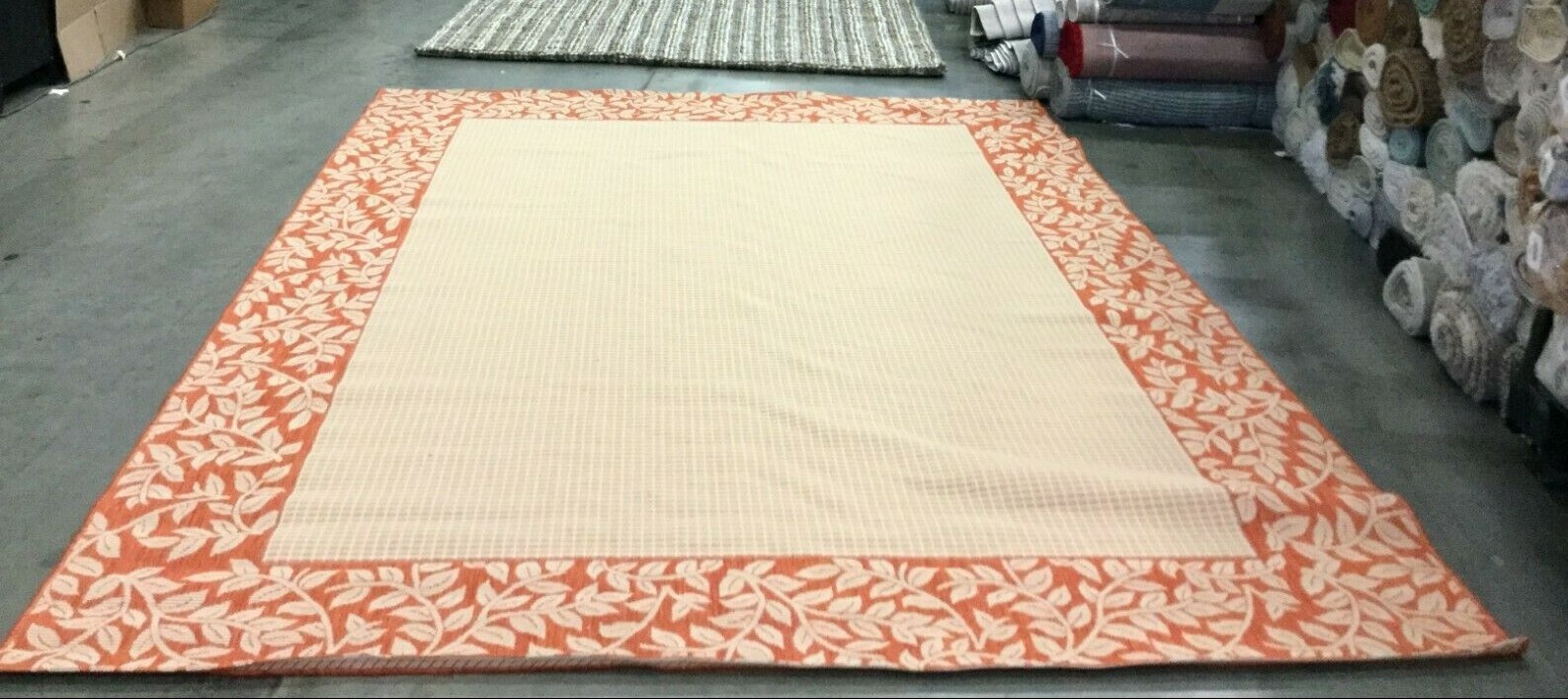 NATURAL / TERRA 9′ X 12′ Back Stain Rug, Reduced Price 1172640062 CY0727-3201-9