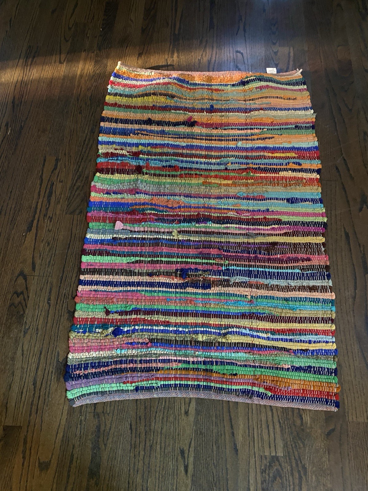 Better Homes & Gardens Multi Color Woven Rag Throw Rug 30x 46″
