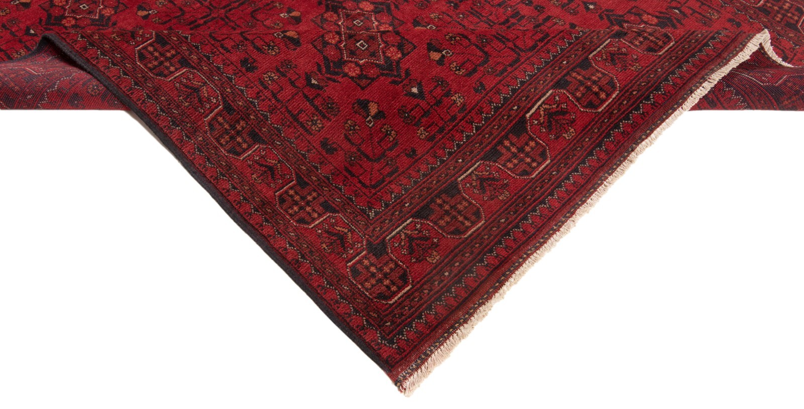 Afghan 93 5/16×63 3/8 in Handwoven Oriental Top Condition Oriental Carpet Rug