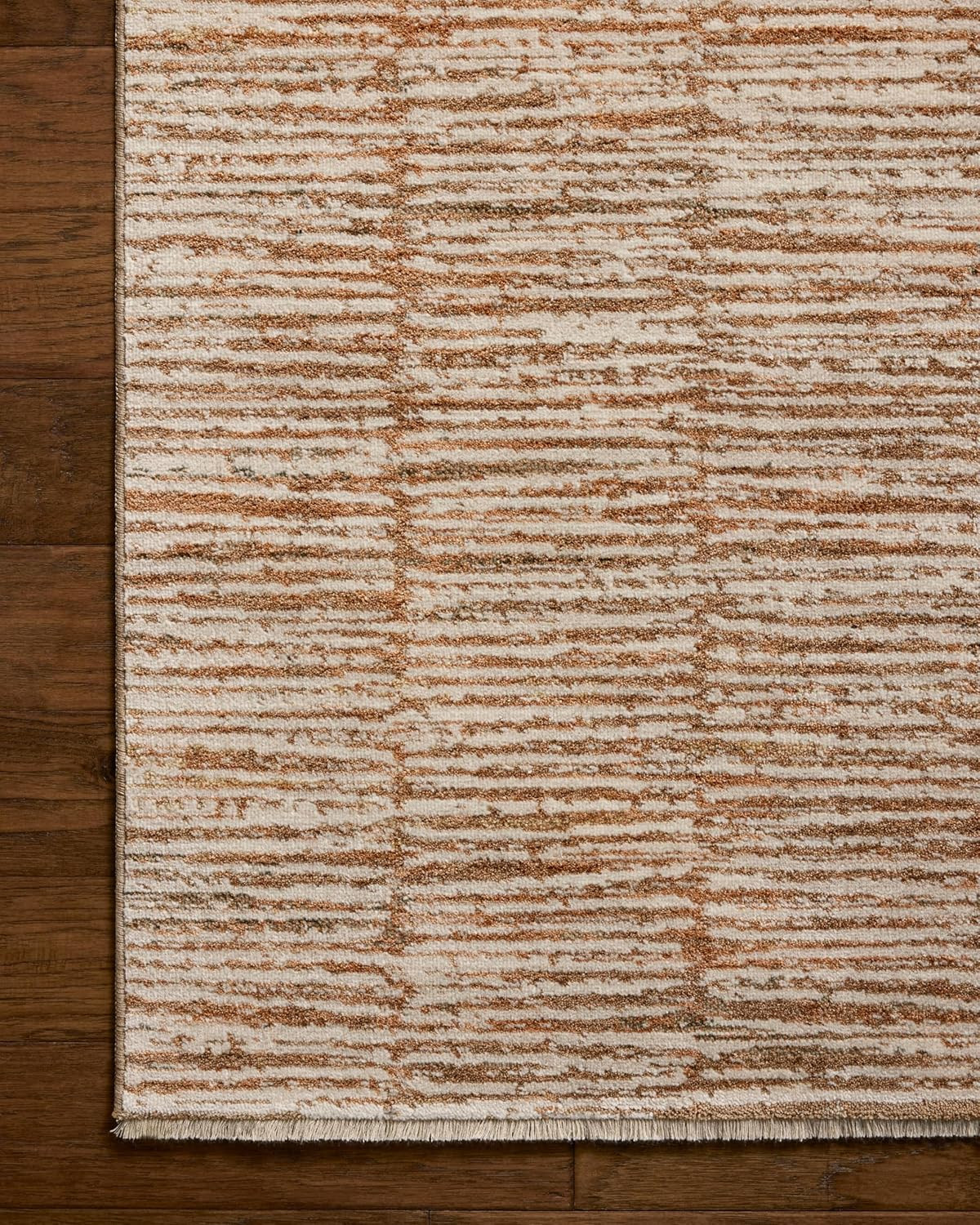 Loloi Nellie Collection NEL-01 Terracotta/Ivory 5′-1″ X 7′-6″ Area Rug