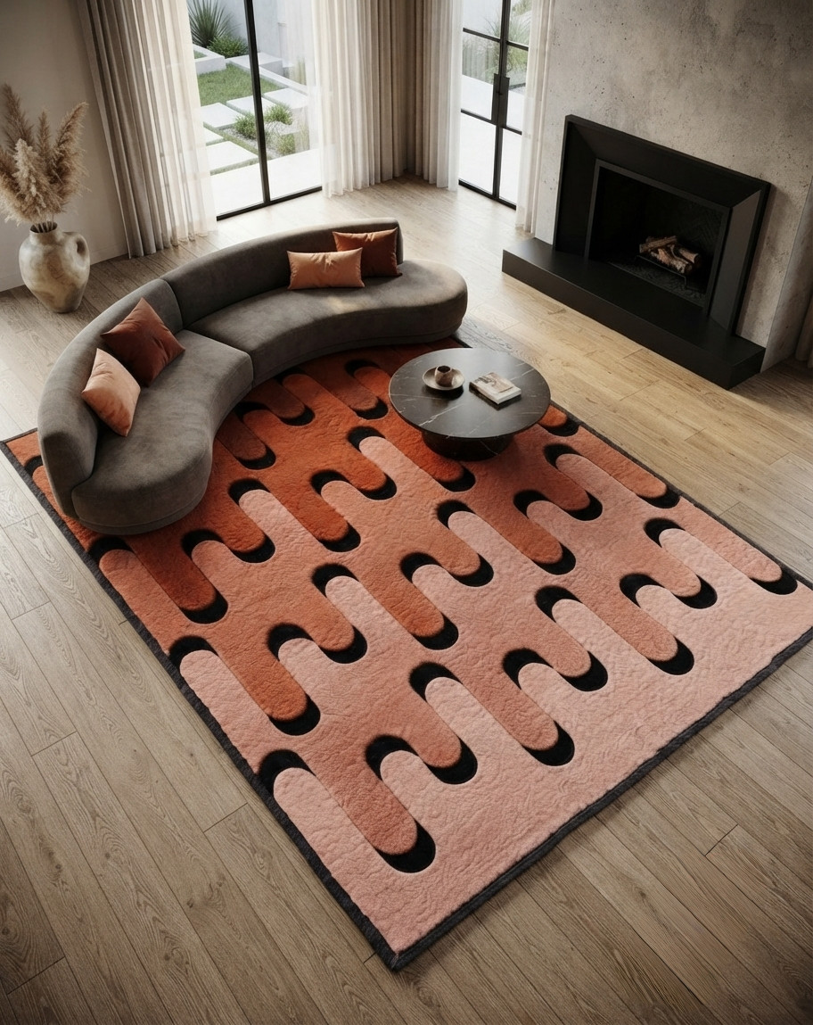 Handmade Modern Abstract Wool Area Rug Tufted Carpet Custom Home Decor Living