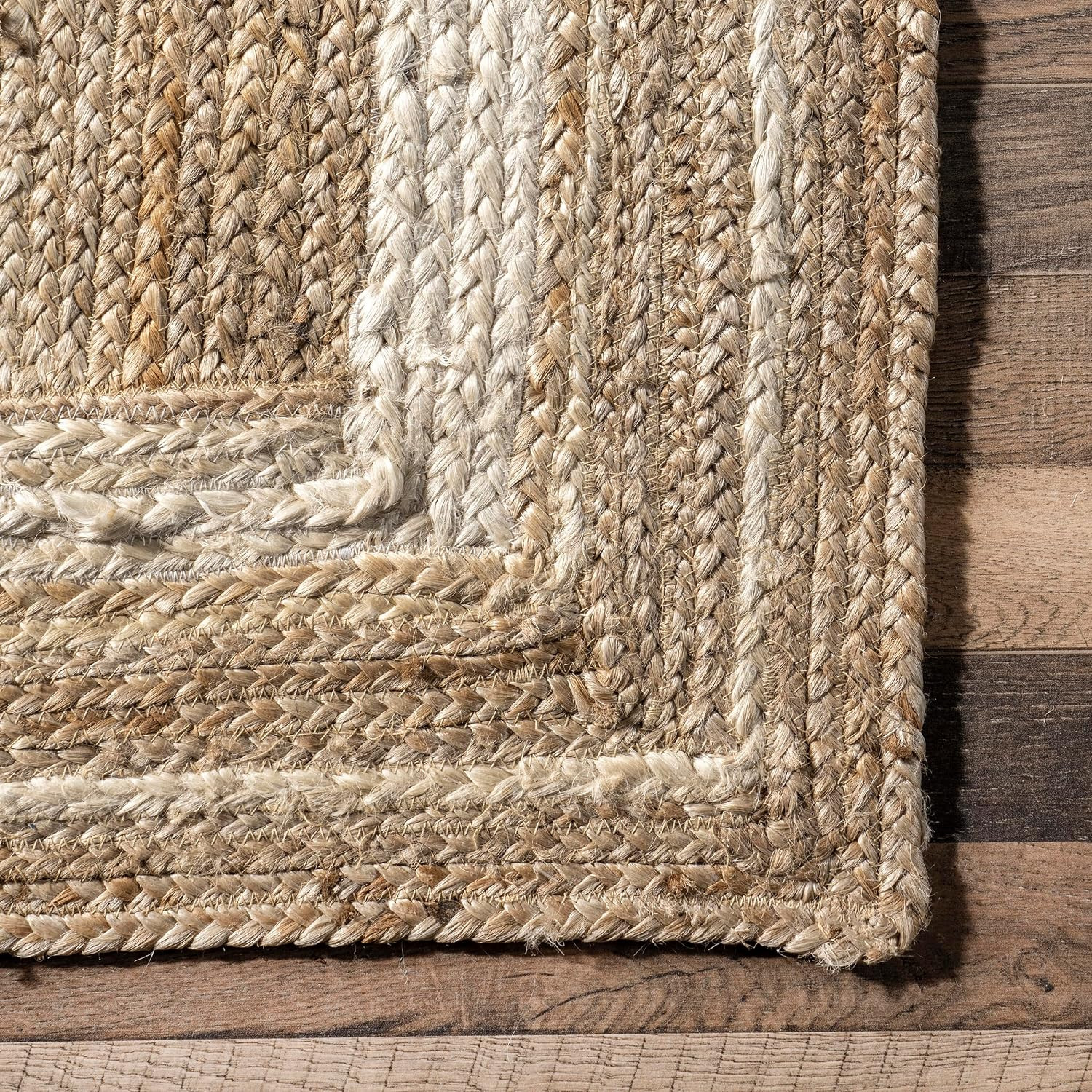 Rikki off White Bordered Power Loomed Area Rug, 9′ X 12′ | Rikki Bordered 9′ X