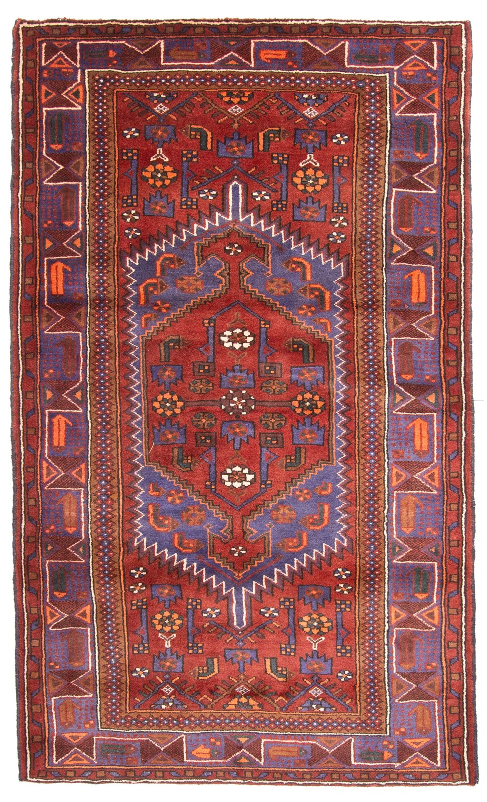 4’4″ x 7’5″ Vintage Hand Knotted Area Rug Traditional Oriental Wool Carpet