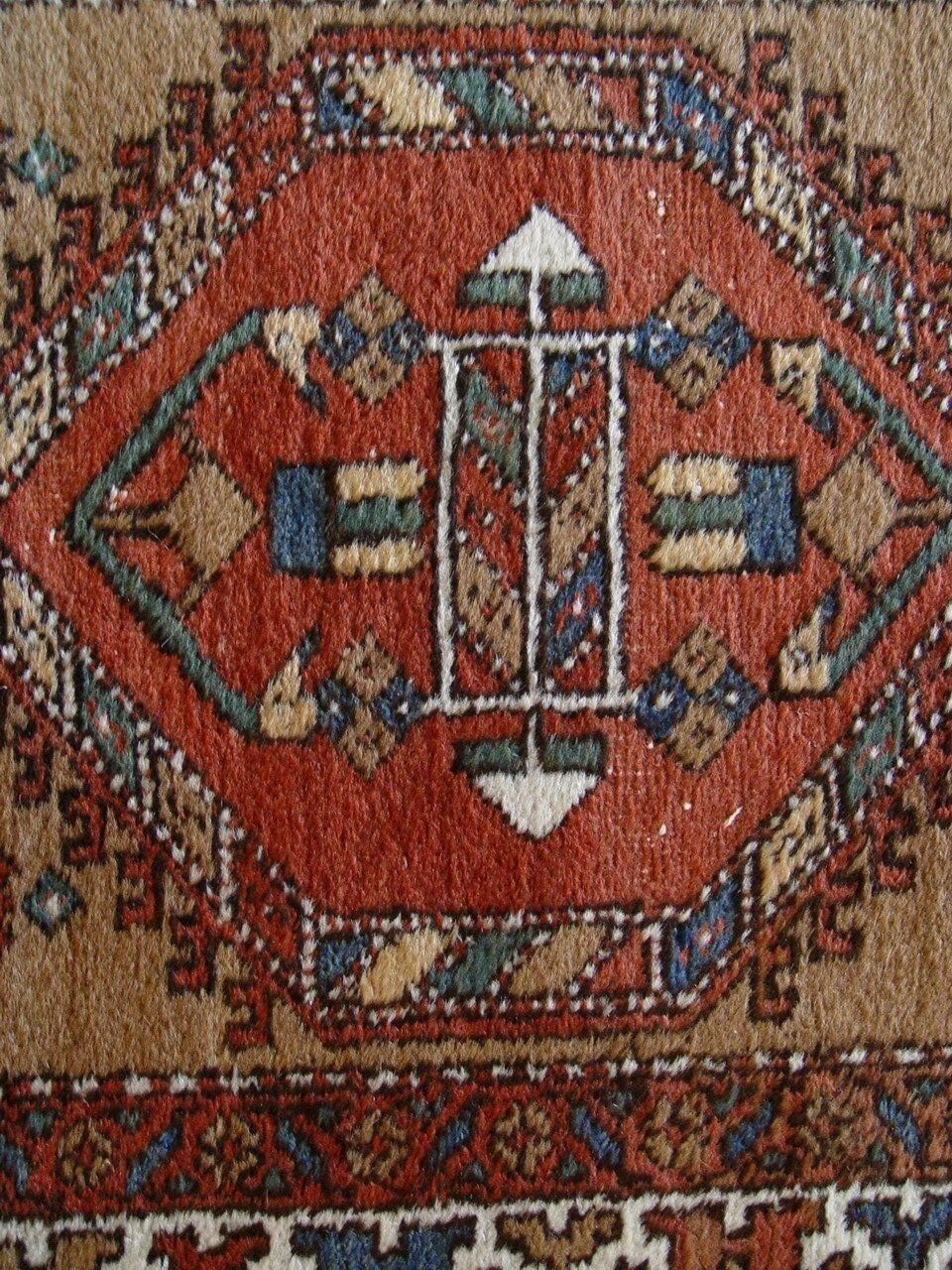 ANTIQUE KURDISH 3′ x 13’6″ CAMEL HAIR WOOL RUNNER HAND KNOTTED ORIENTAL RUG