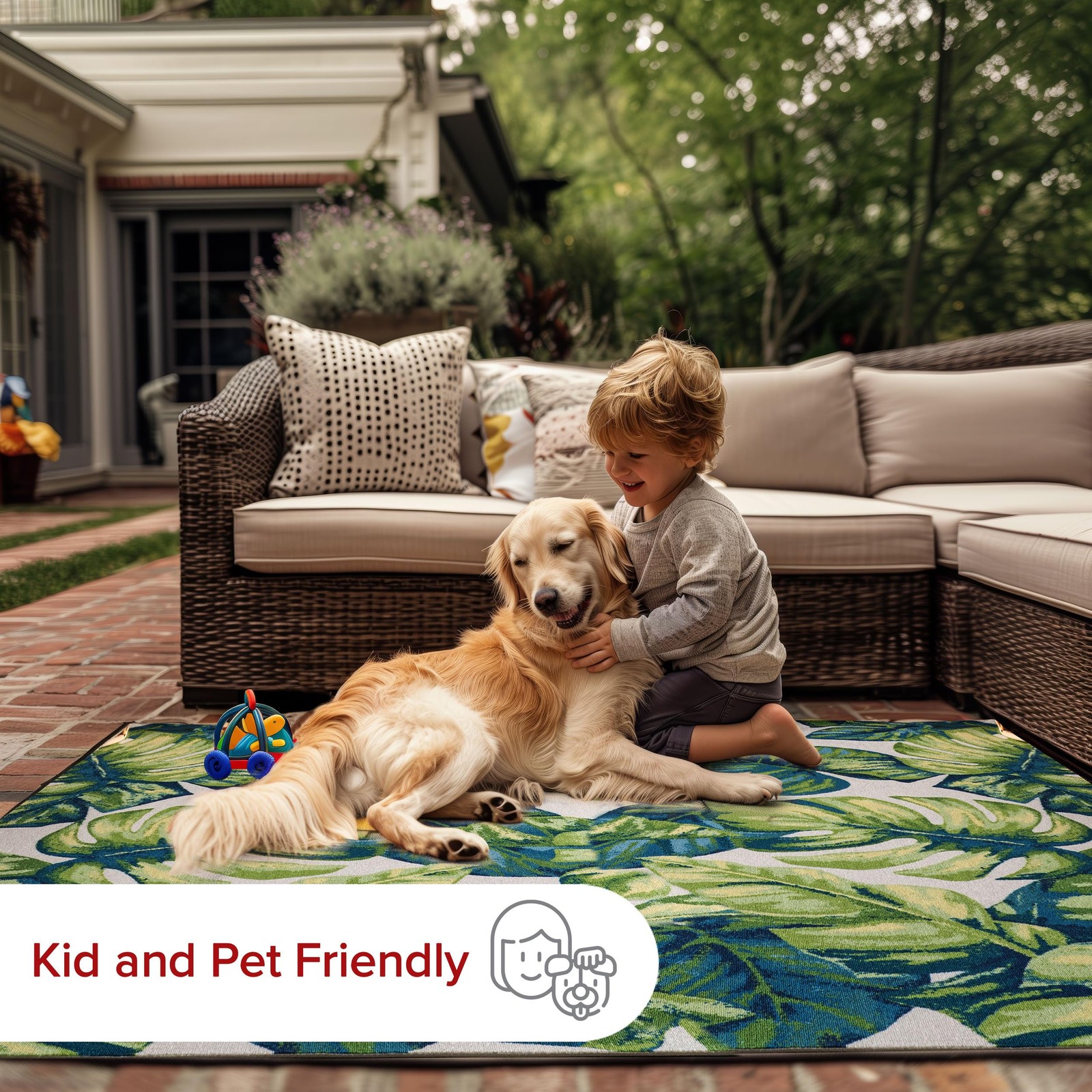 Nuloom Lisa Floral Indoor/Outdoor Area Rug 6 Round Multi Hjoa04A