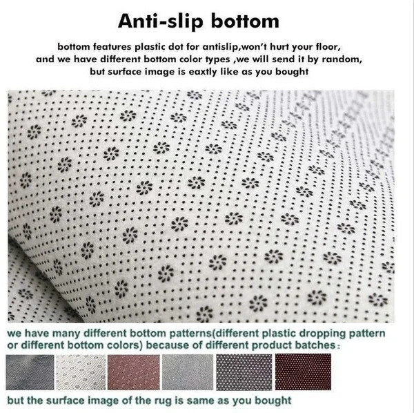 Kiss Rock and Roll Round Rug Slip Rug Carpet Non-slip Area Rug Floor mat