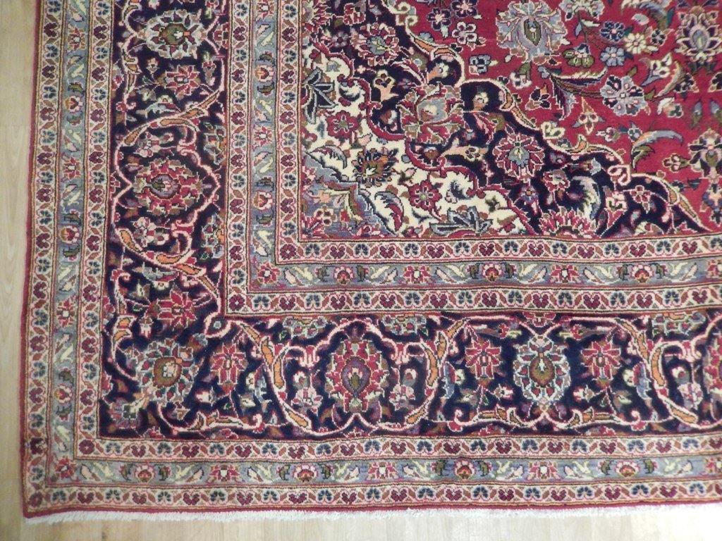 10×15′ Red Semi Antique Traditional Kashaan Rug 71835