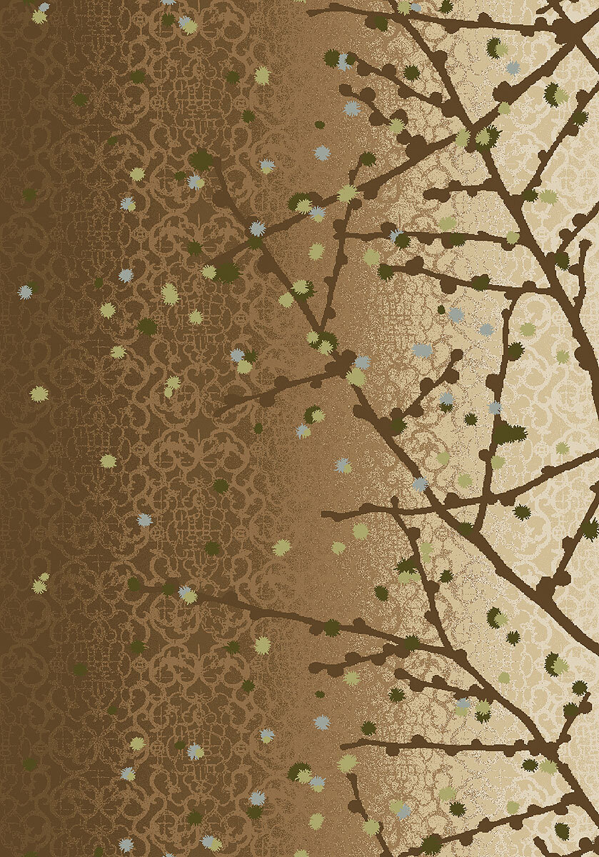 8×11 Milliken Willow Winterwood Casual Branches Area Rug – Approx 7’8″x10’9″