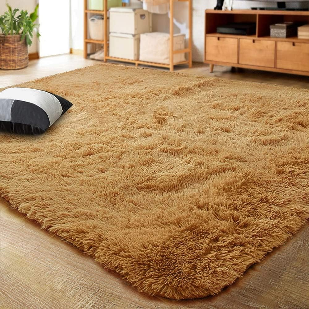 Ultra Soft Indoor Modern Area Rugs Fluffy Living Room Carpets for Children Be…