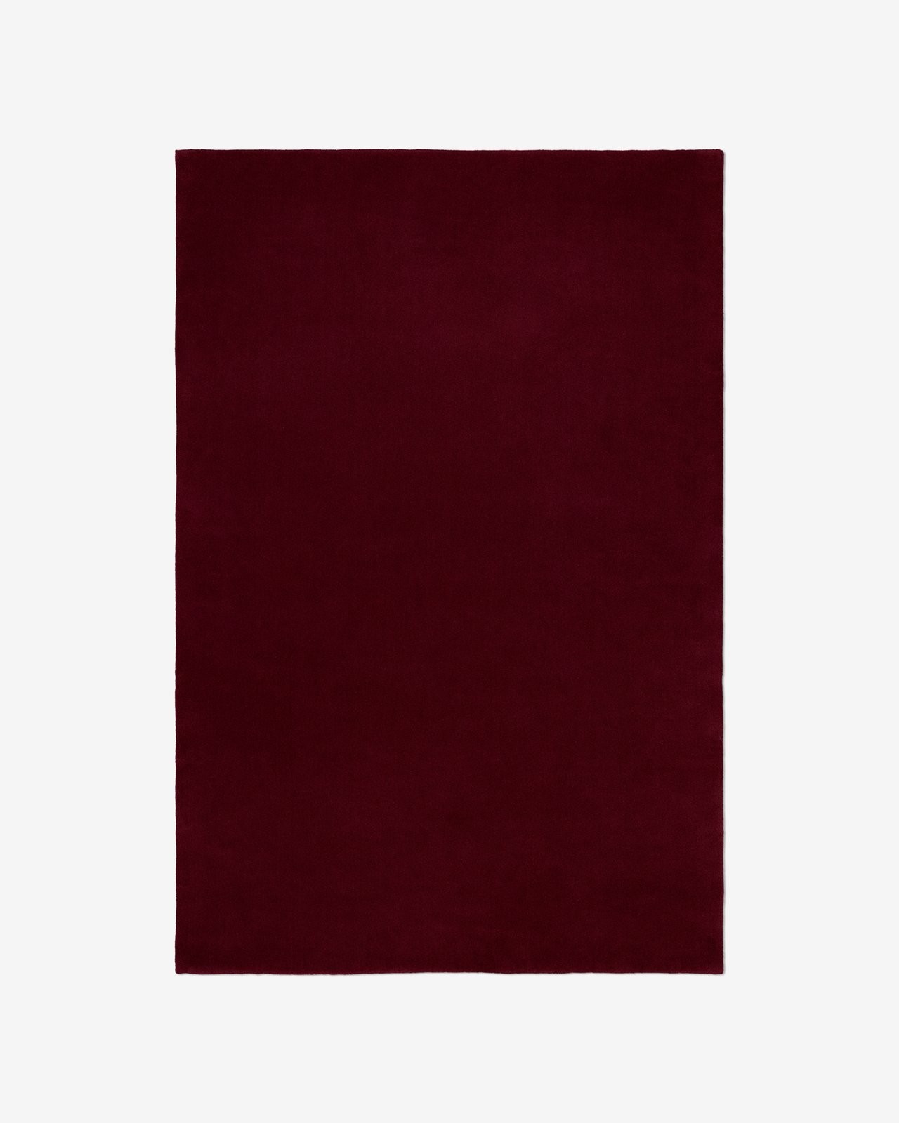 Nordic Knots Deep Wine Rug 100%Wool Handmade Area Rug Any Size Available