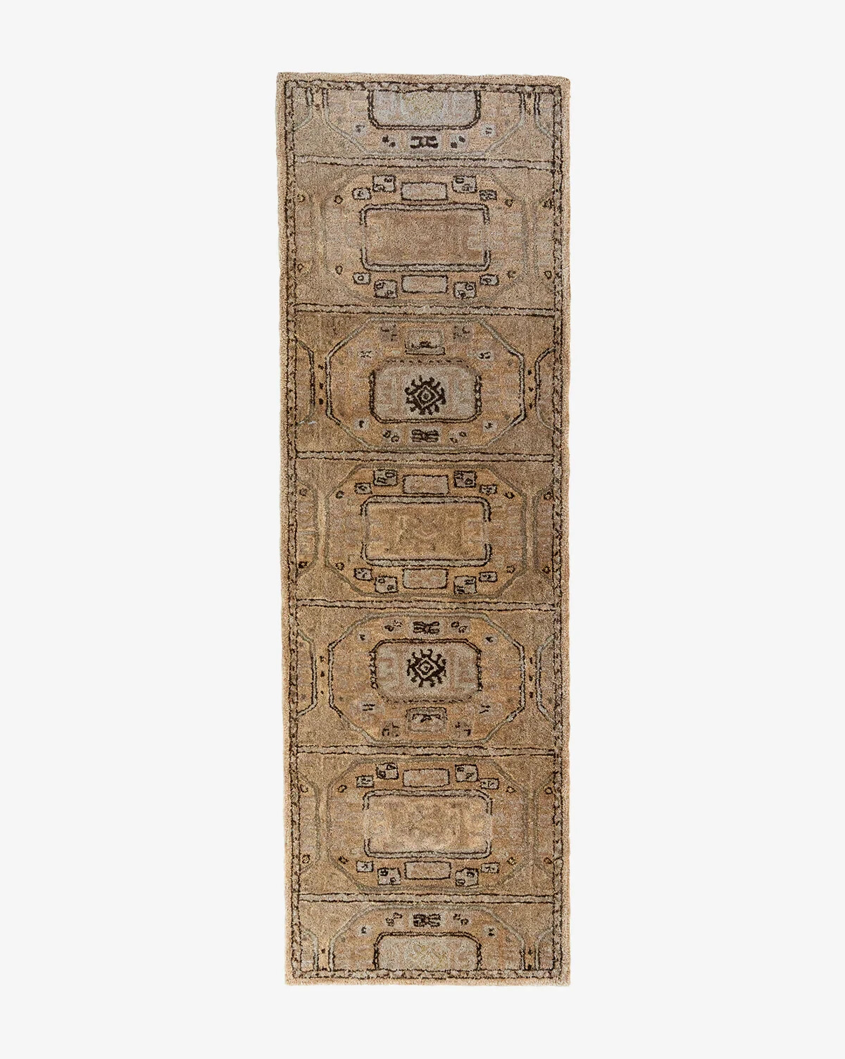 Handmade Unique Bohemian Wool Tufted Area Rug Beige Rugs Carpet Home Decor Room